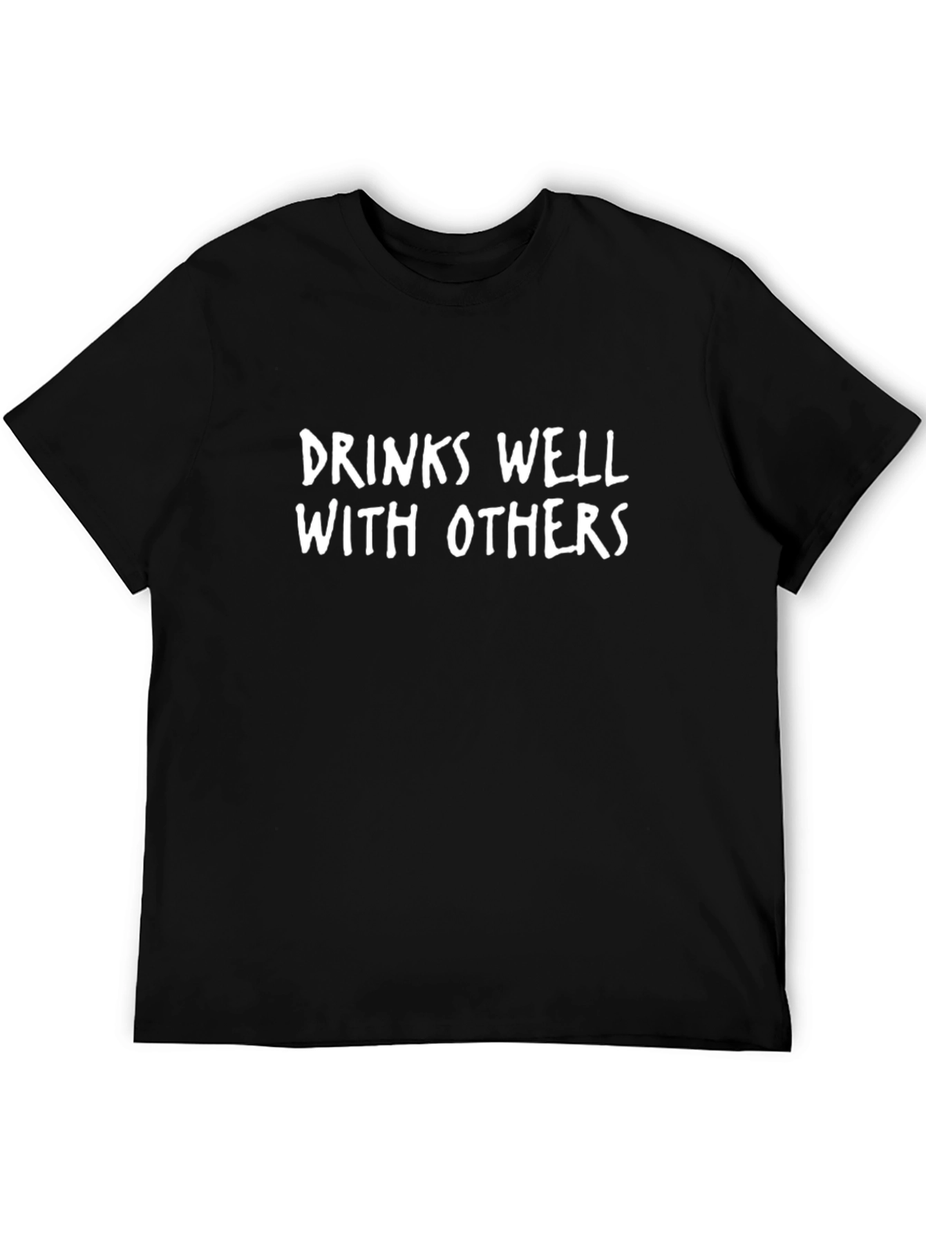 Drinks Well With Others Black Graphic Tee