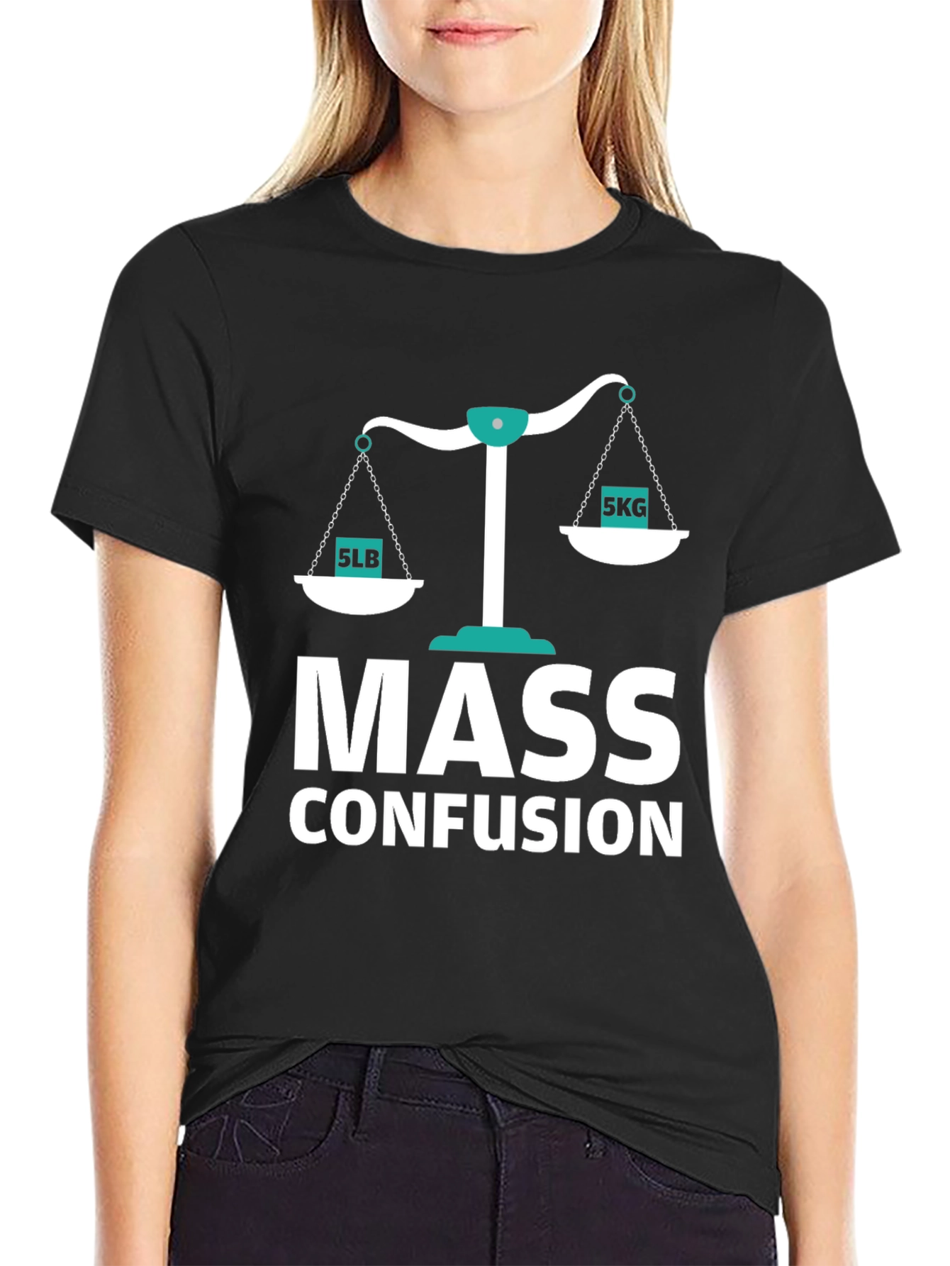 Mass Confusion T-Shirt Funny Physics Pun Tee