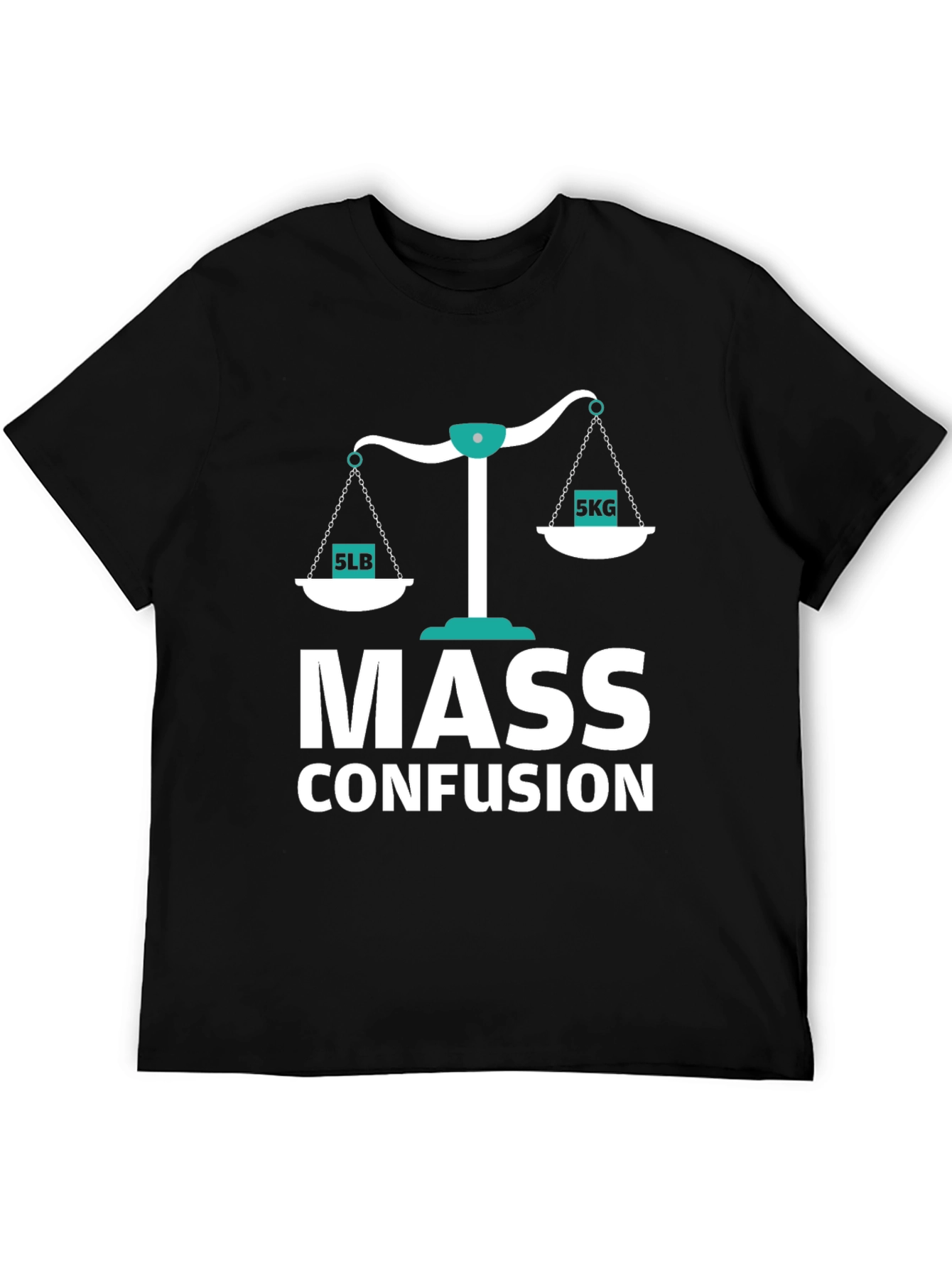 Mass Confusion T-Shirt Funny Physics Pun Tee