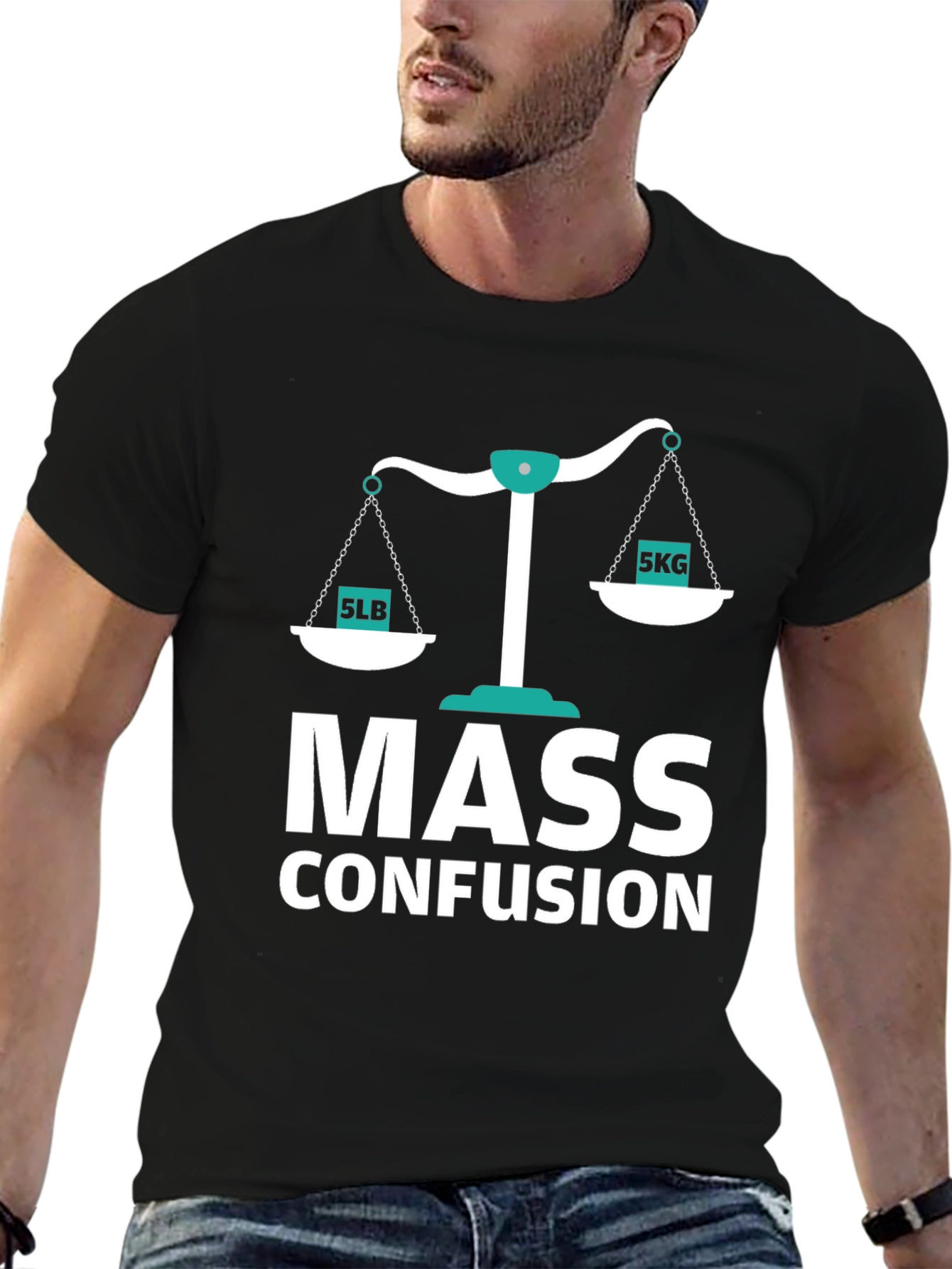 Mass Confusion T-Shirt Funny Physics Pun Tee