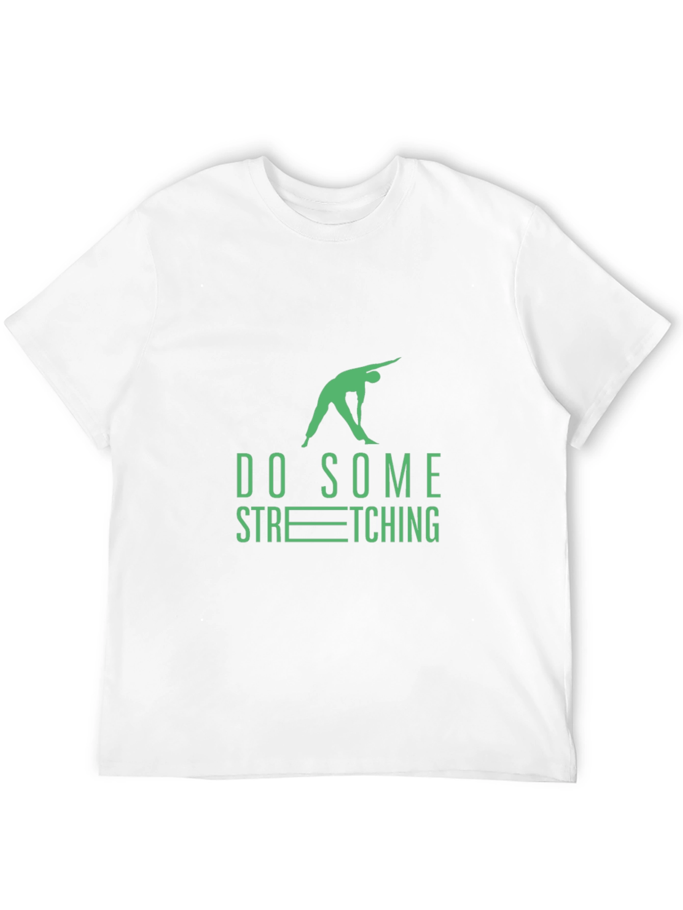 Do Some Stretching Black Graphic Tee