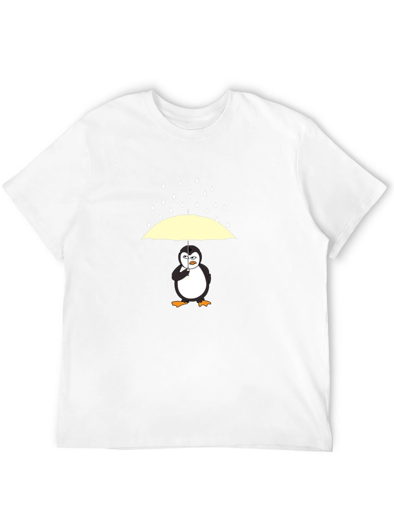 Penguin Umbrella Graphic Tee - Mens Black T-Shirt