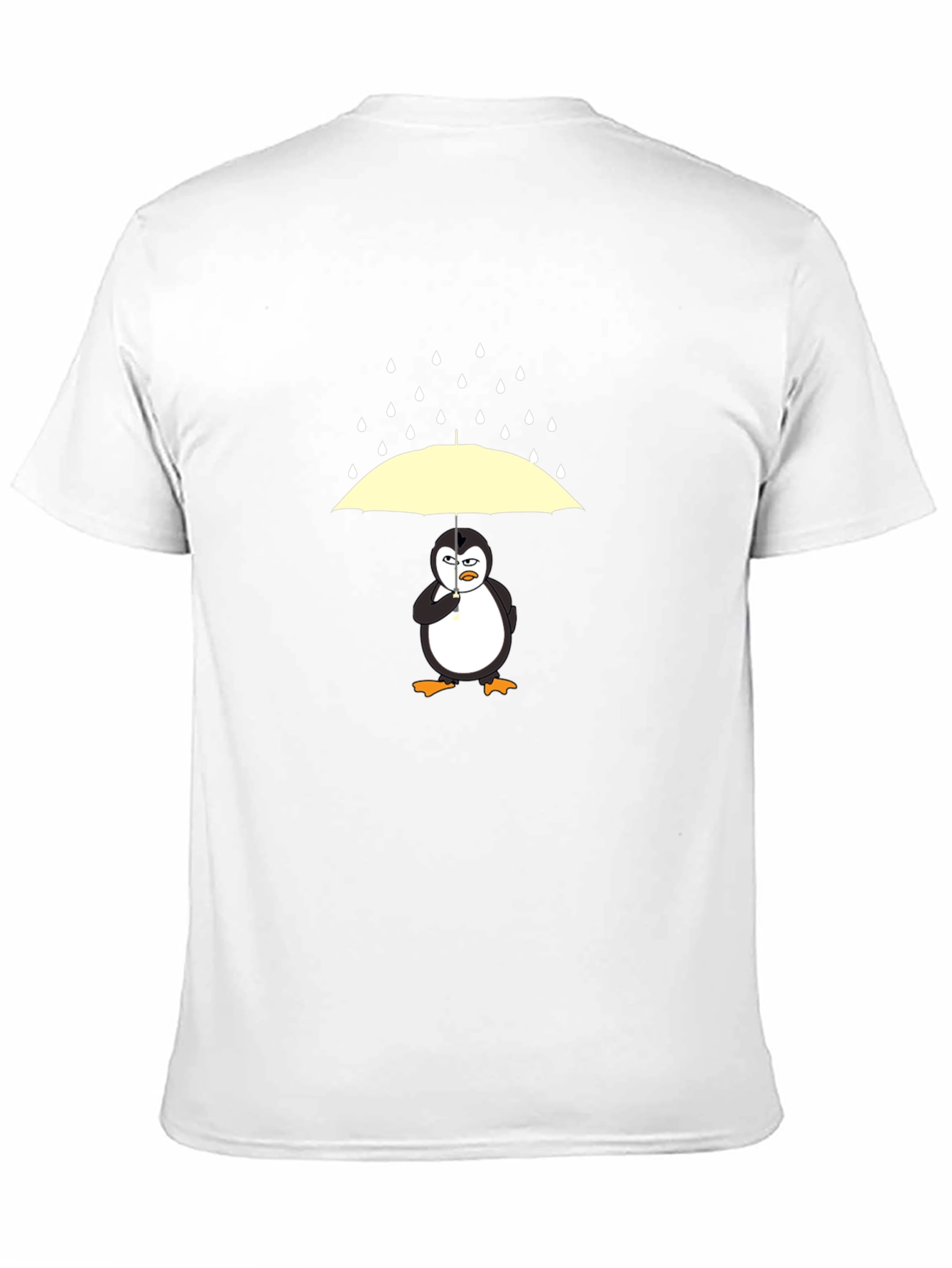 Penguin Umbrella Graphic Tee - Mens Black T-Shirt