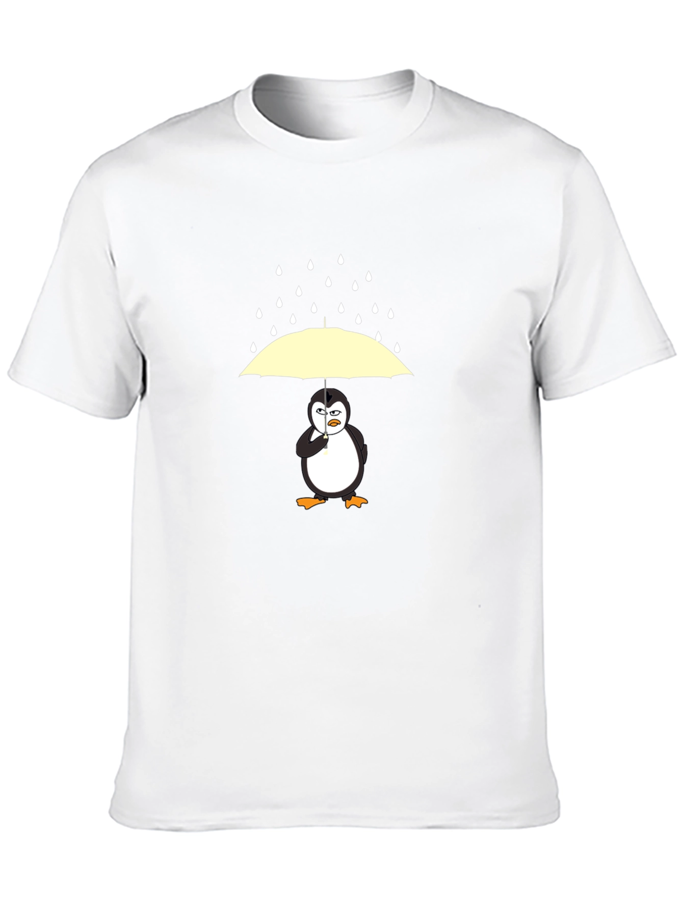 Penguin Umbrella Graphic Tee - Mens Black T-Shirt