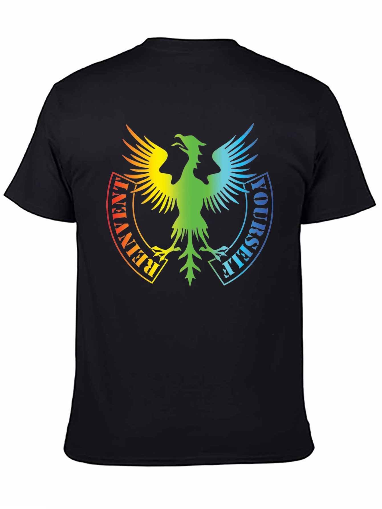 Reinvent Yourself Rainbow Phoenix Graphic Tee