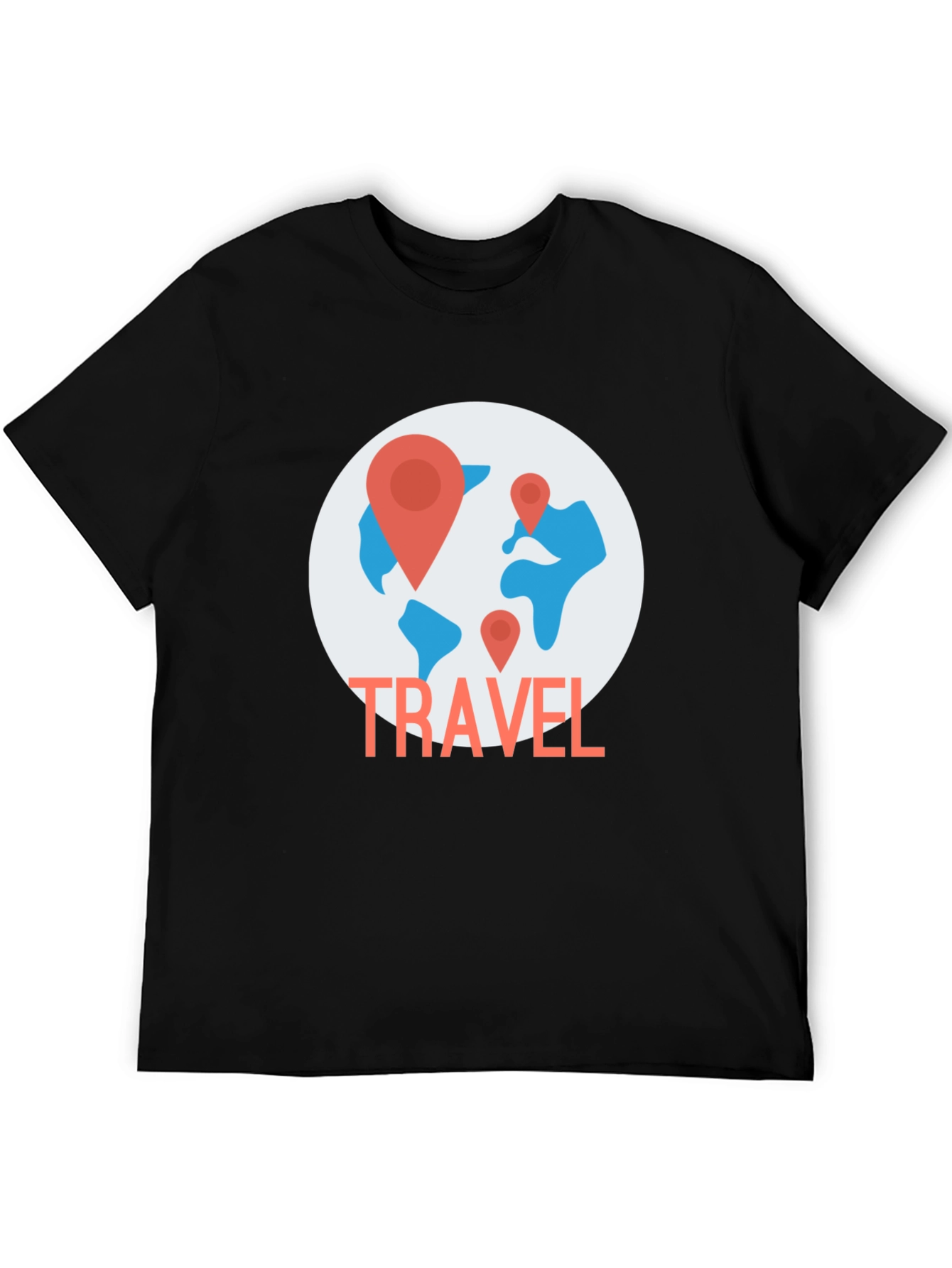 Travel World Map Graphic T-Shirt