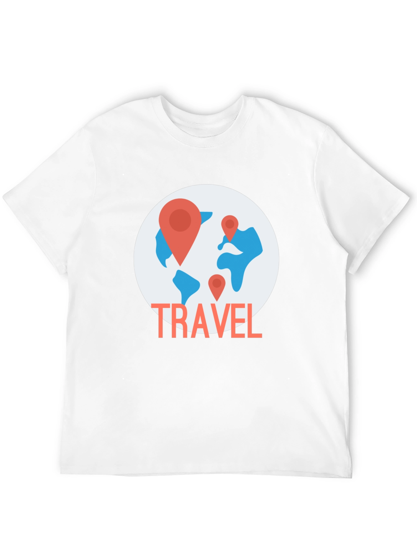Travel World Map Graphic T-Shirt