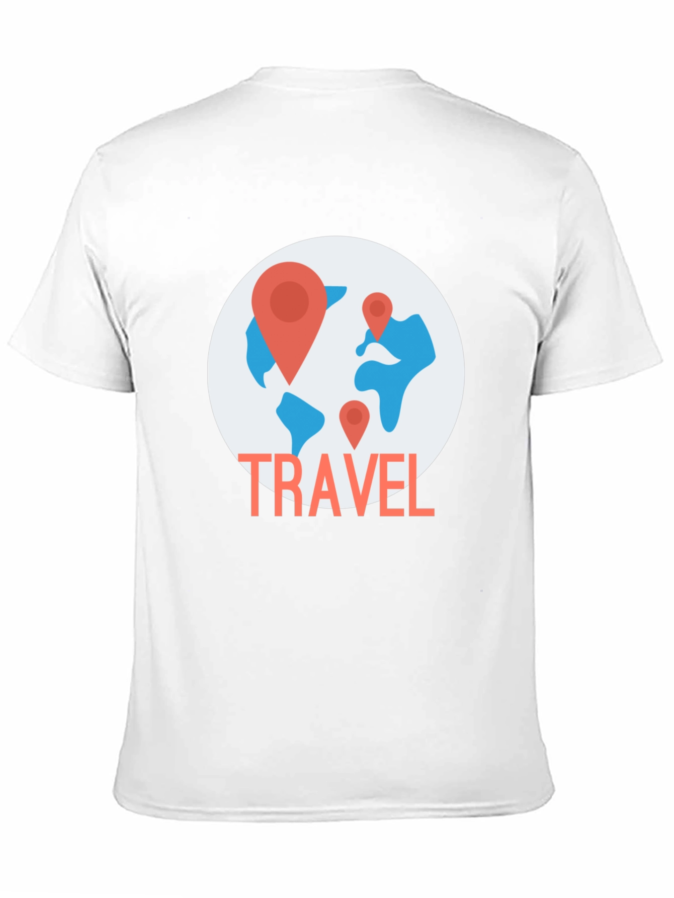 Travel World Map Graphic T-Shirt