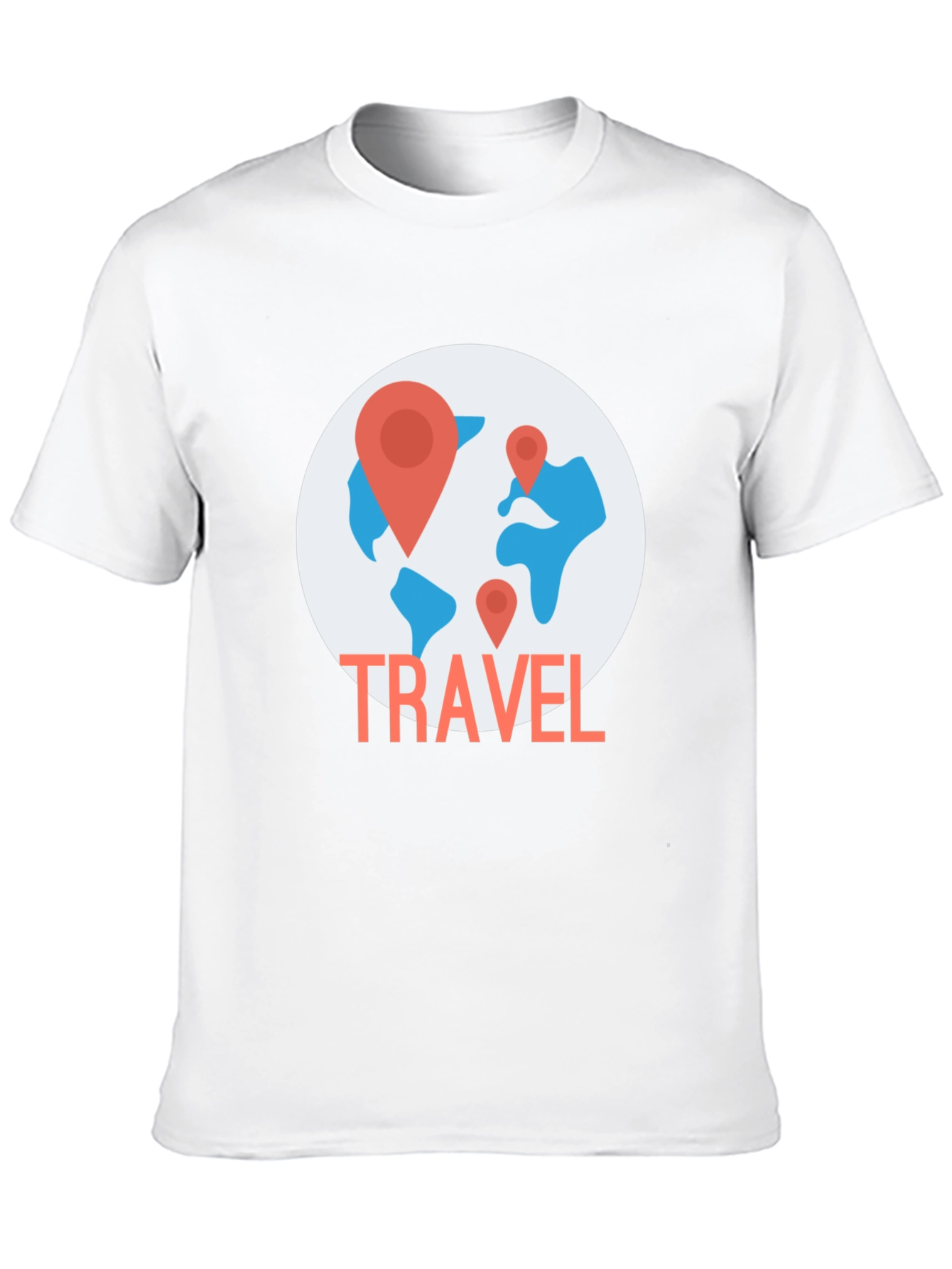 Travel World Map Graphic T-Shirt