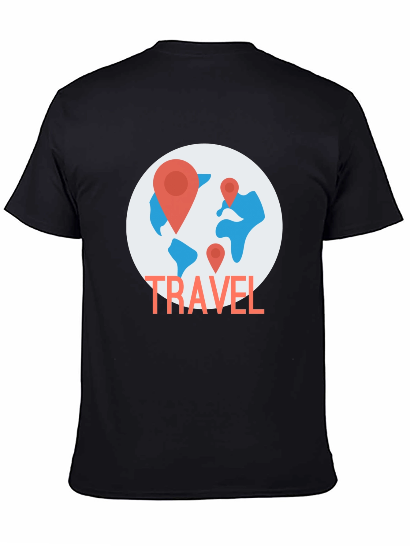 Travel World Map Graphic T-Shirt