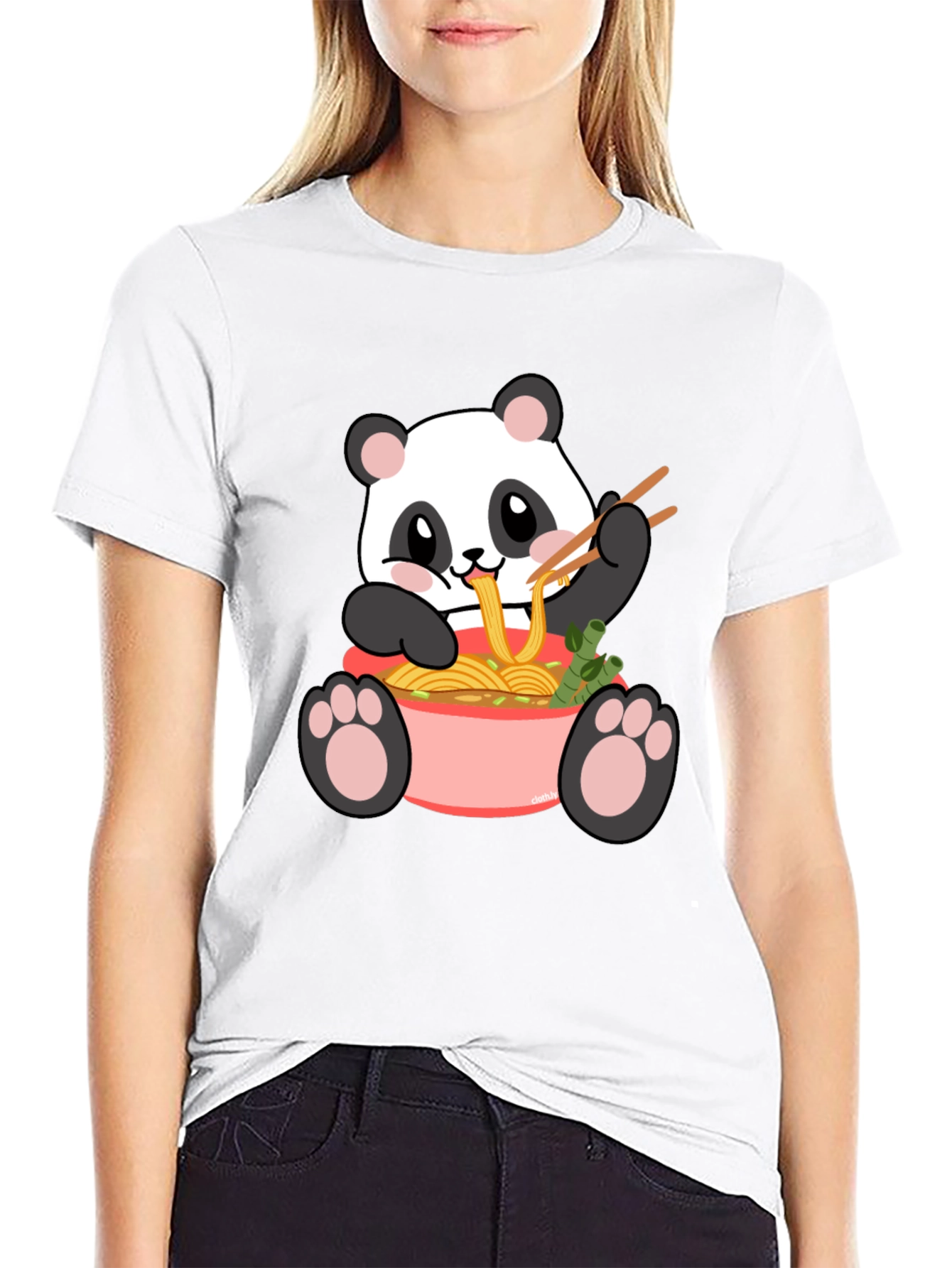 Panda Ramen Graphic Tee - Kawaii Comfort
