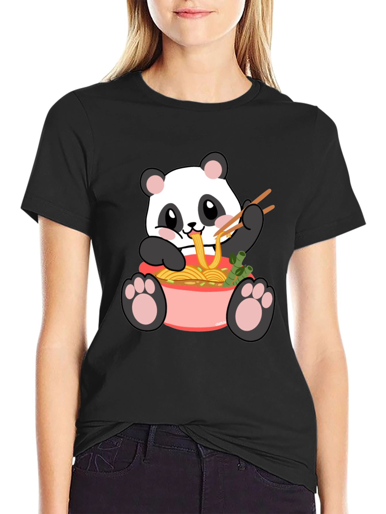 Panda Ramen Graphic Tee - Kawaii Comfort