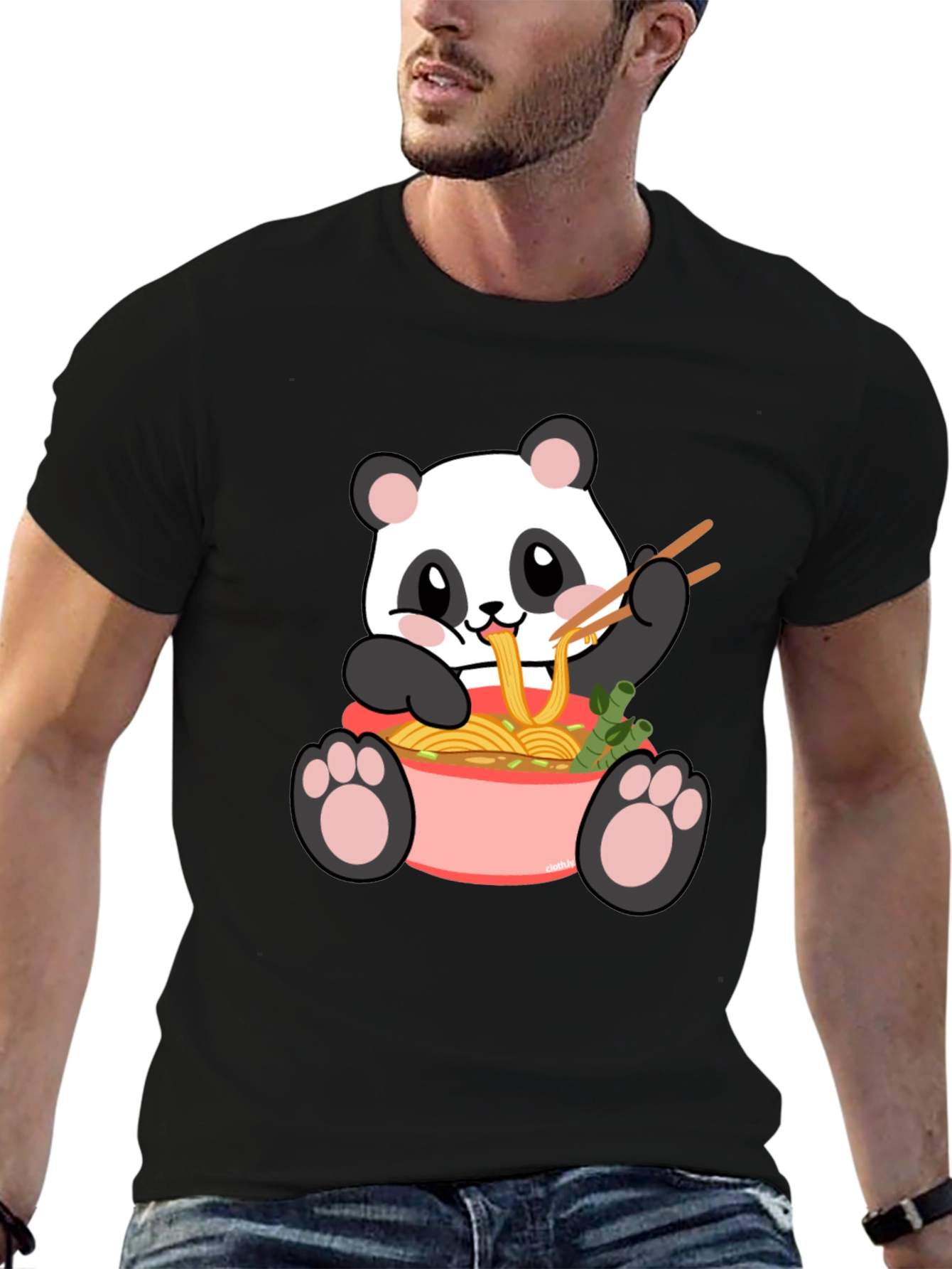 Panda Ramen Graphic Tee - Kawaii Comfort