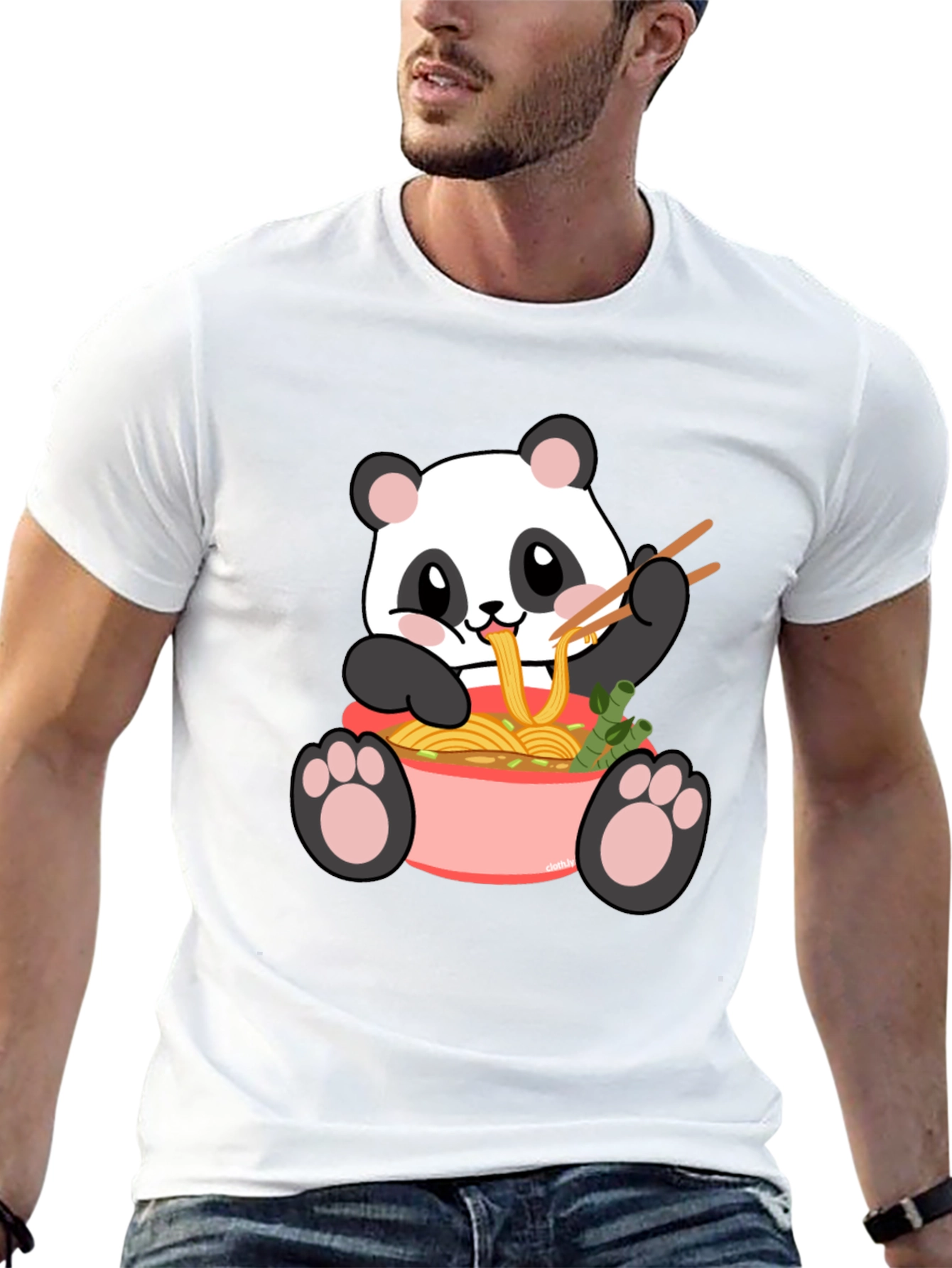 Panda Ramen Graphic Tee - Kawaii Comfort