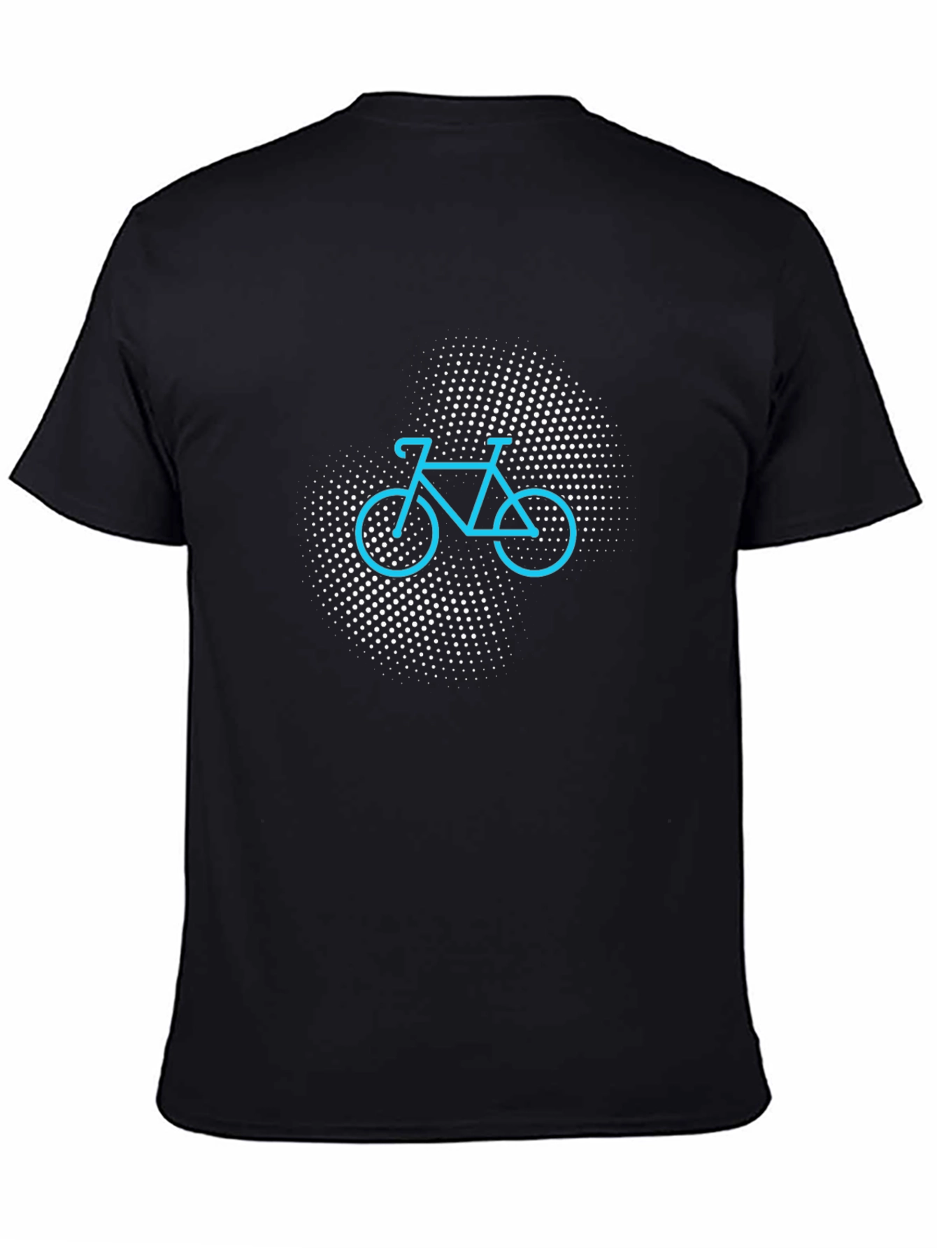 Cool Bicycle Graphic Tee - Black Casual T-Shirt