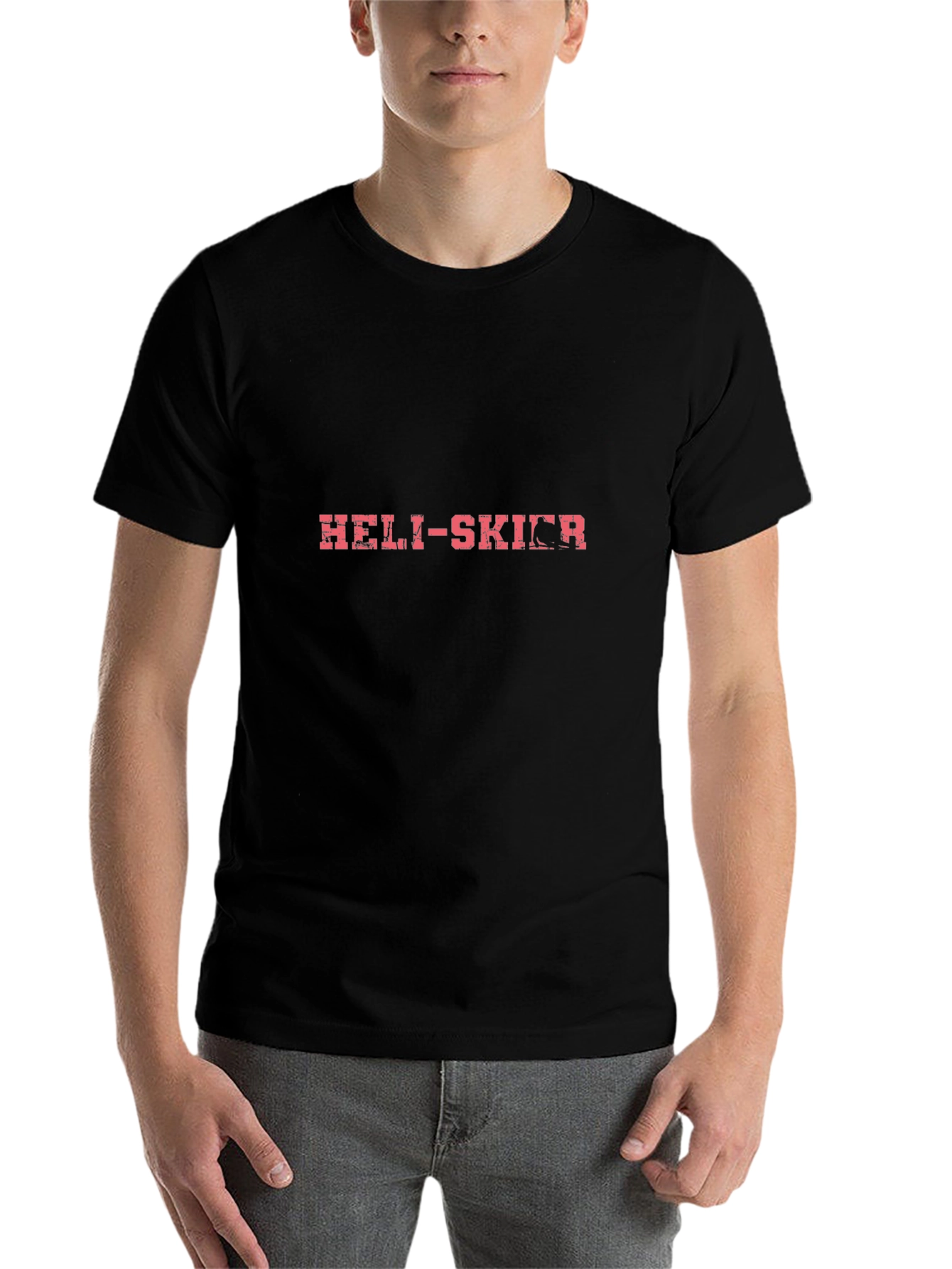 Heli-Skier Graphic T-Shirt - Black