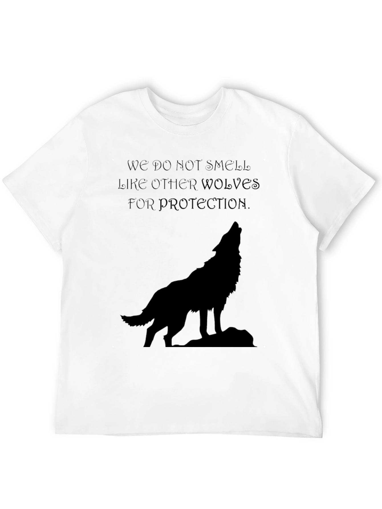 Wolf Howl Graphic Tee - Black