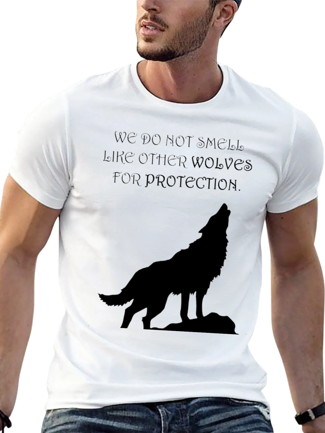 Wolf Howl Graphic Tee - Black