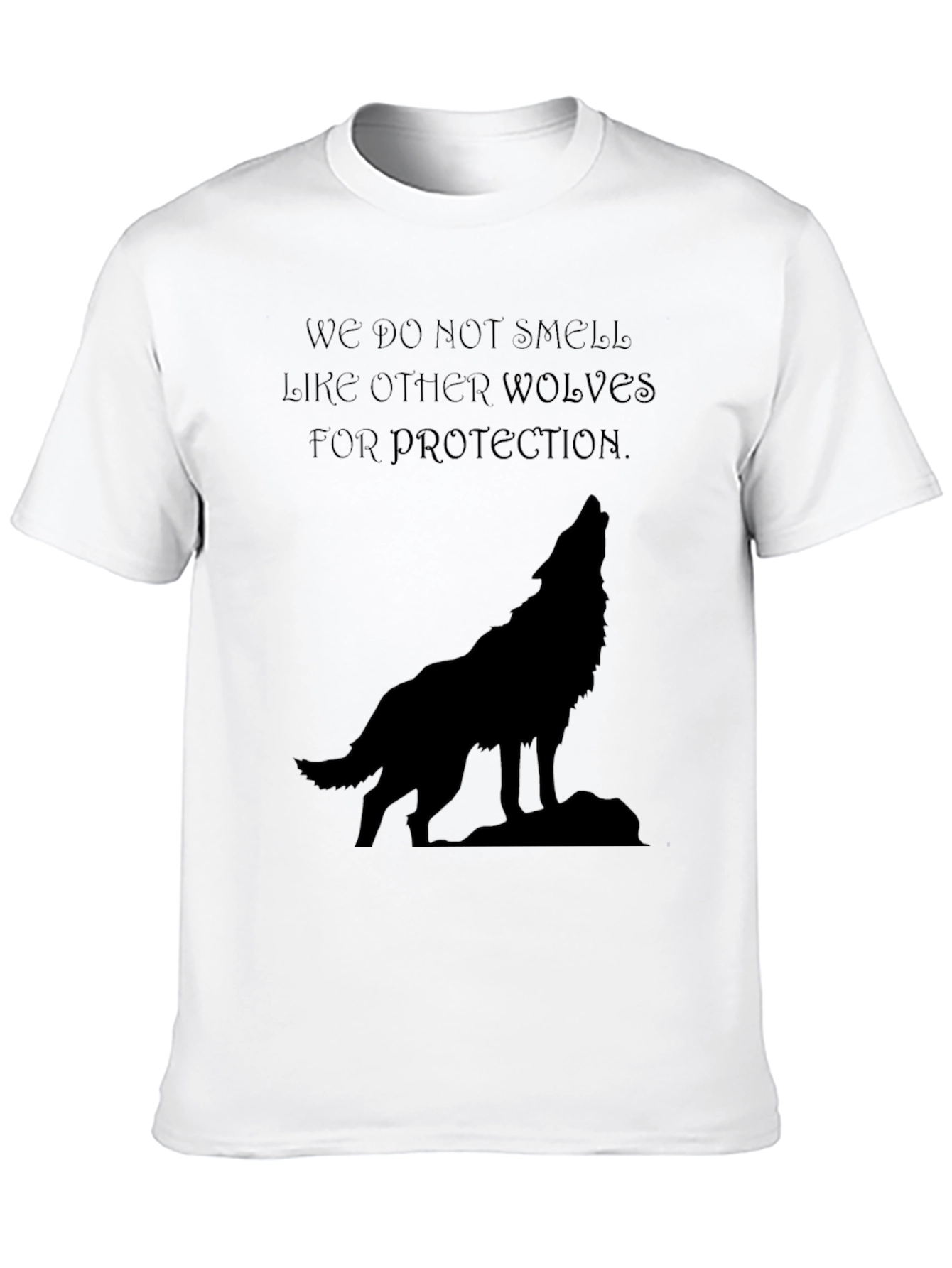 Wolf Howl Graphic Tee - Black