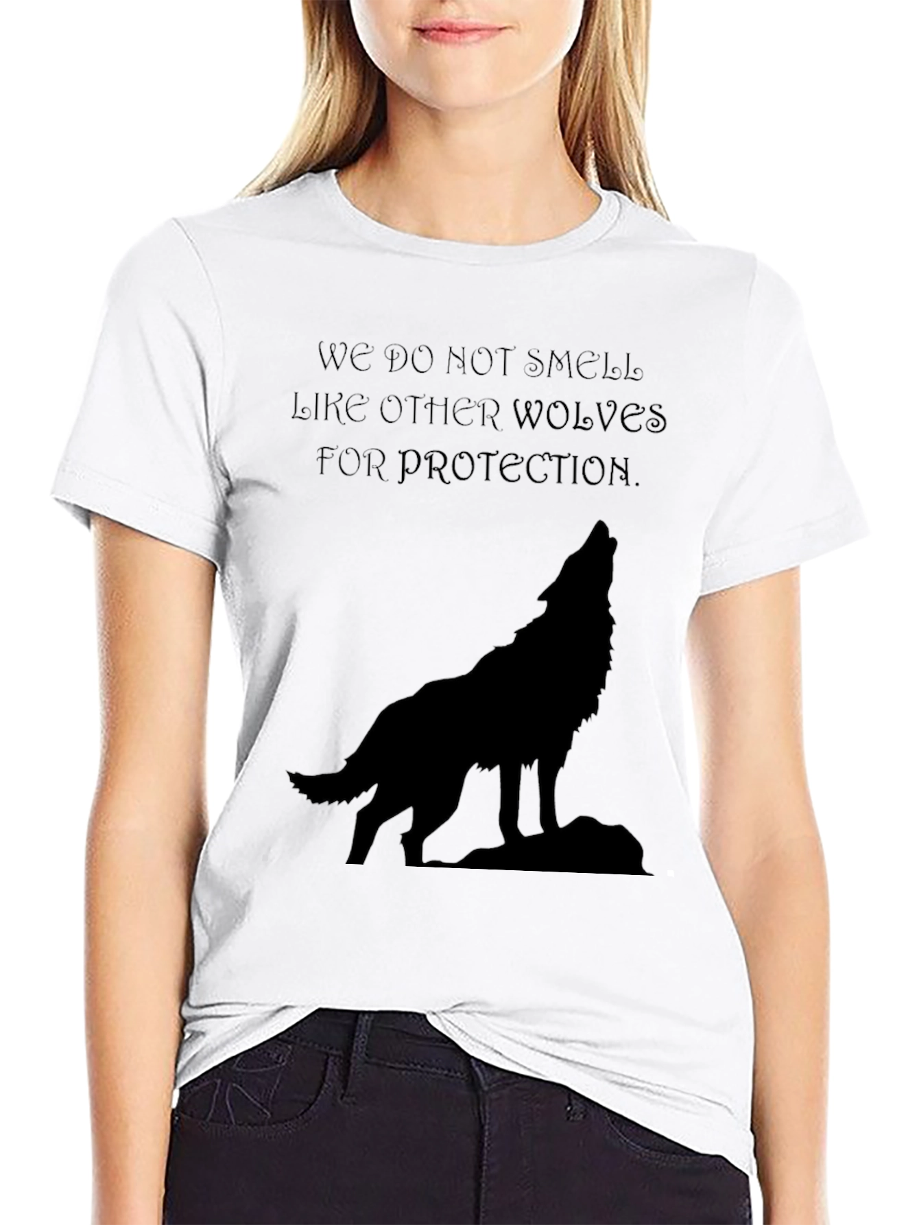 Wolf Howl Graphic Tee - Black