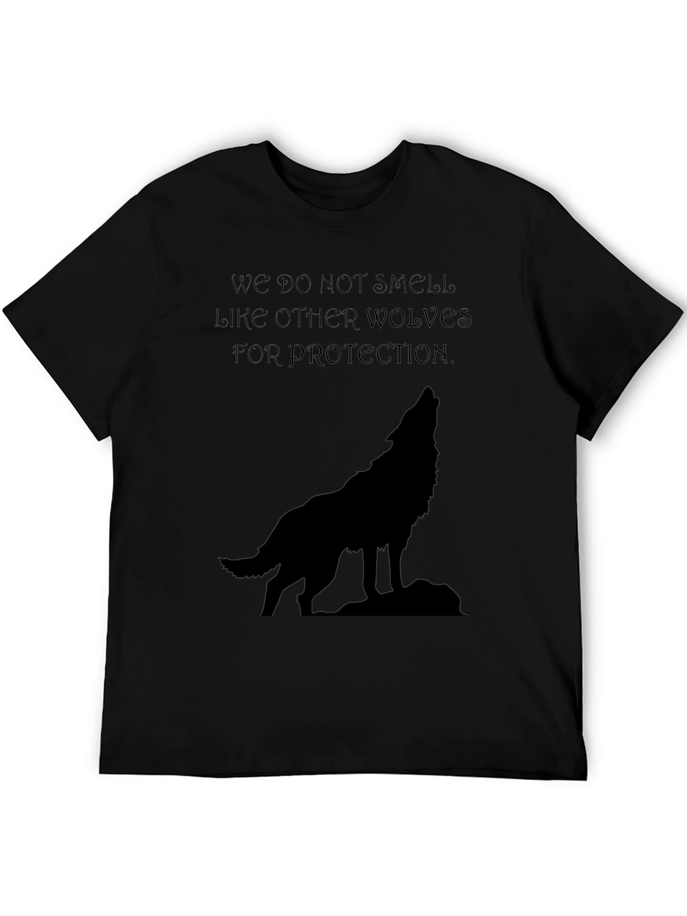 Wolf Howl Graphic Tee - Black
