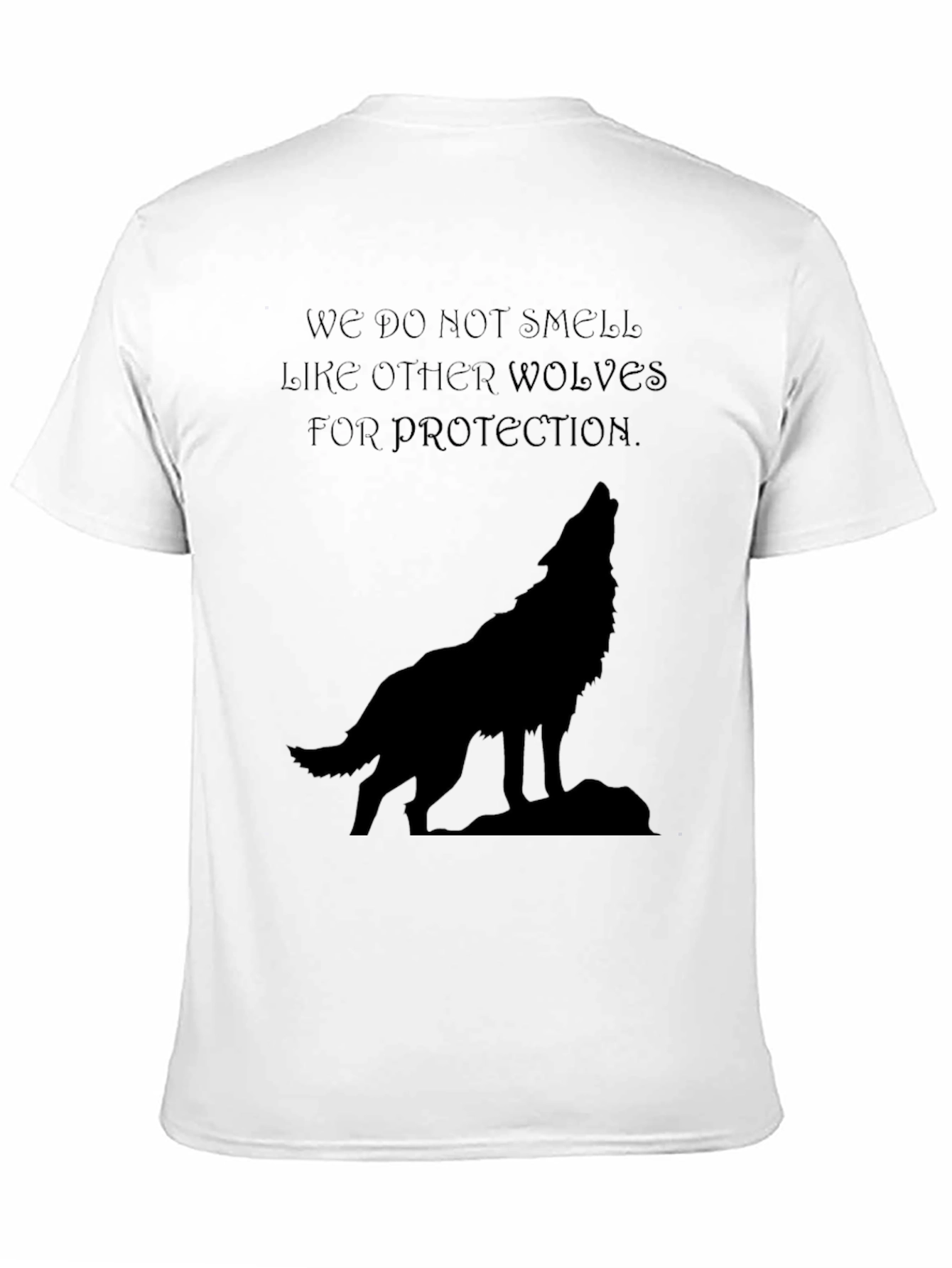 Wolf Howl Graphic Tee - Black