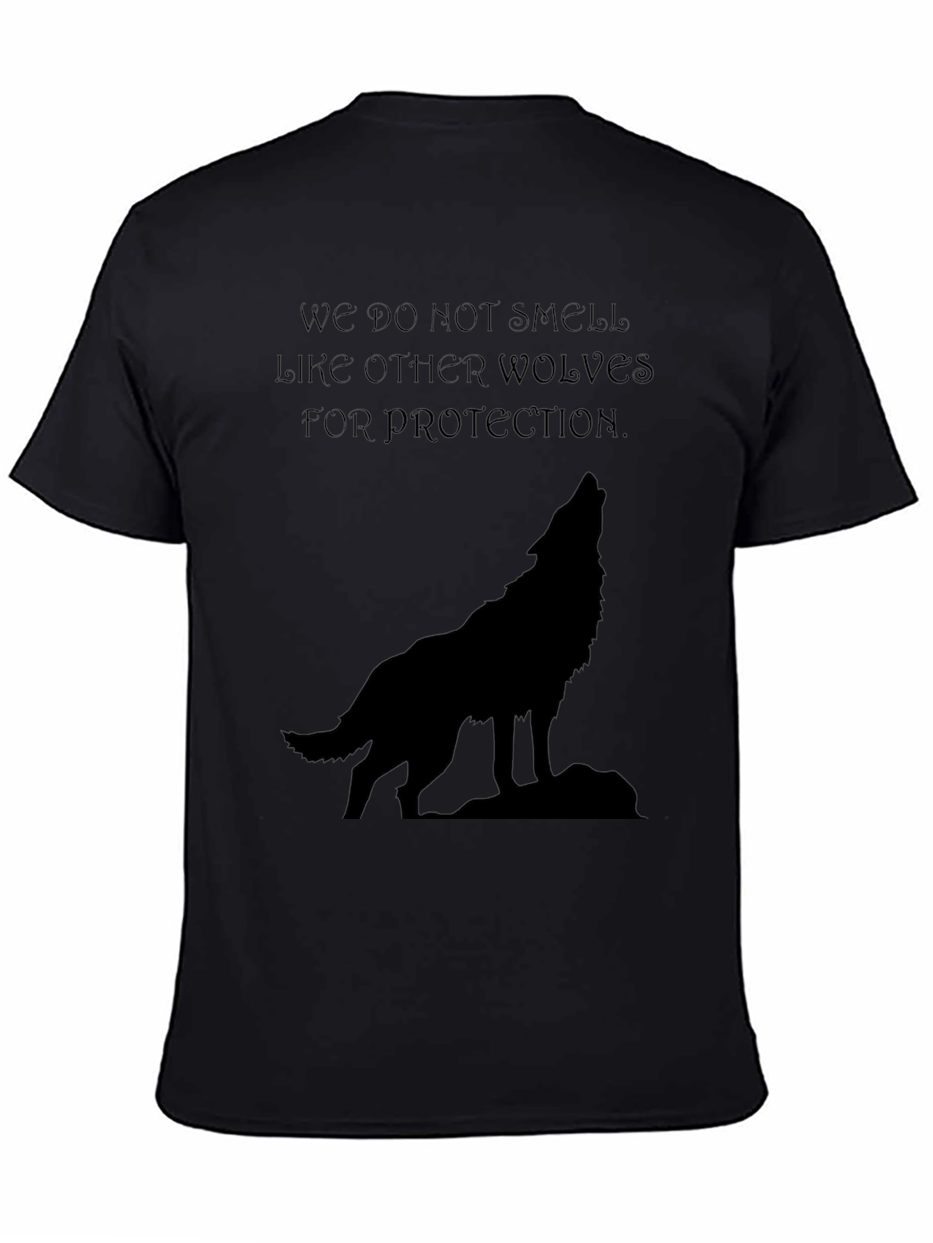 Wolf Howl Graphic Tee - Black