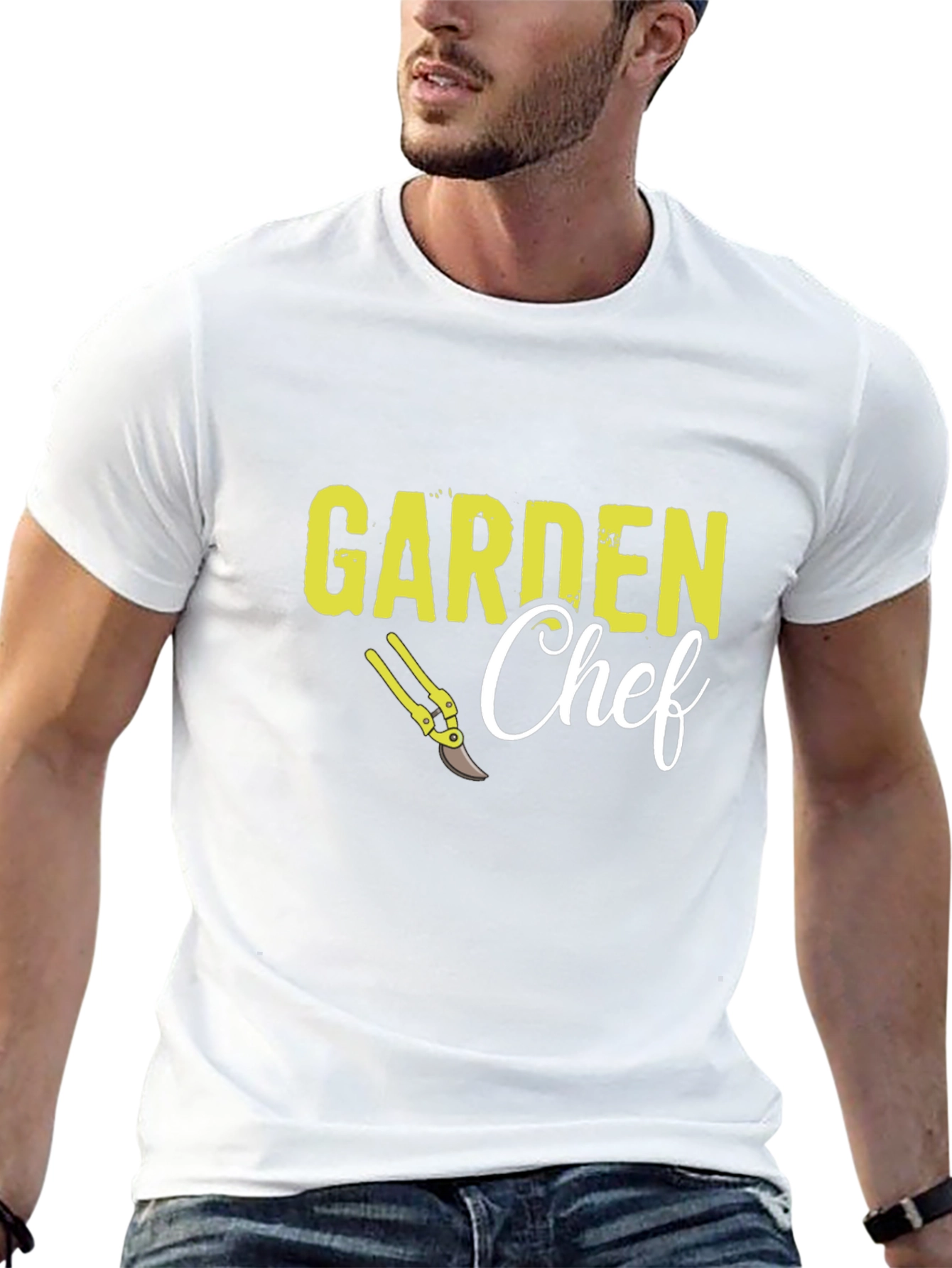 Garden Chef Graphic Tee - Black Cotton Blend