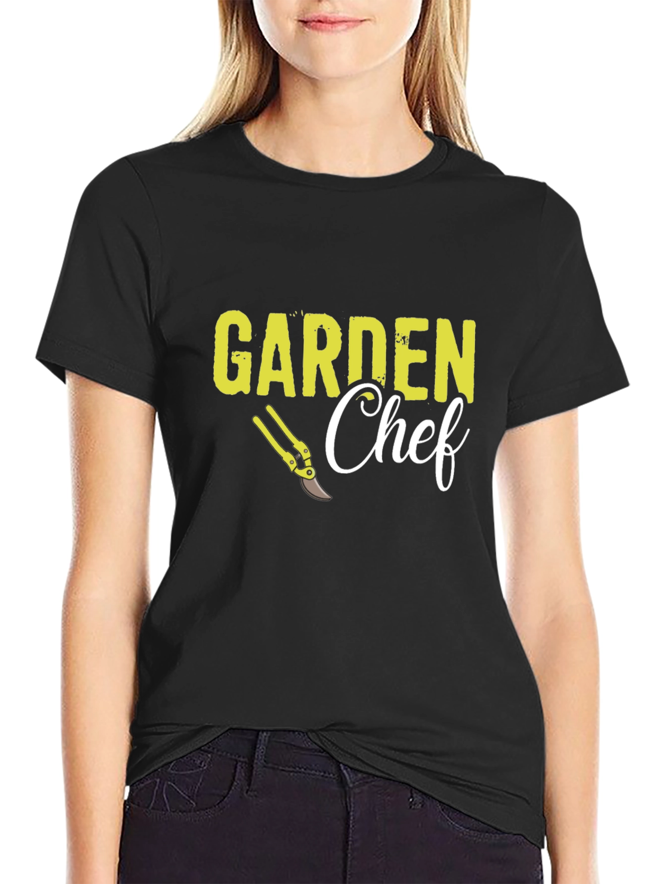 Garden Chef Graphic Tee - Black Cotton Blend