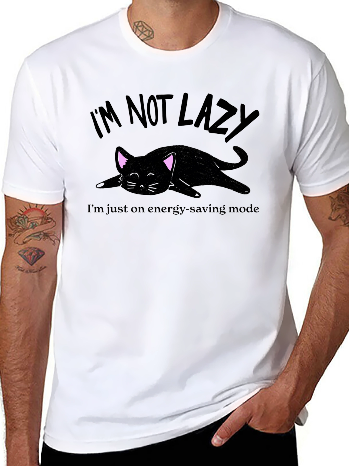 Im Not Lazy Cat T-Shirt