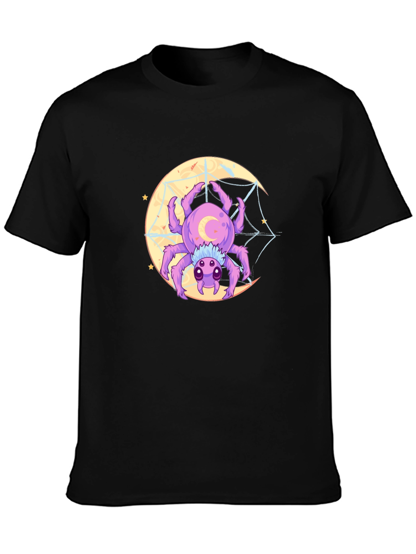 Spider Moon Graphic Tee - Unique Design