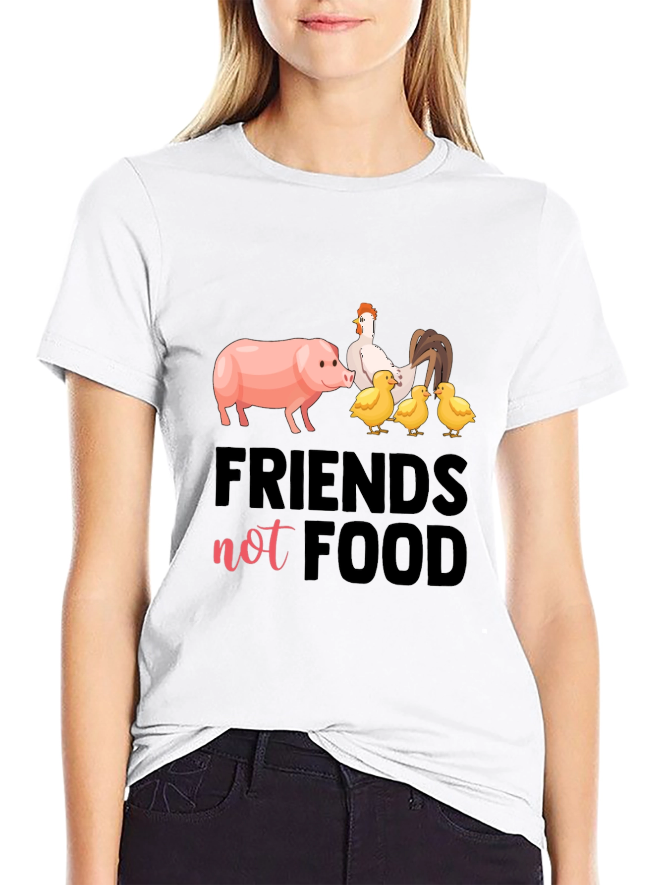 Friends Not Food Vegan T-Shirt