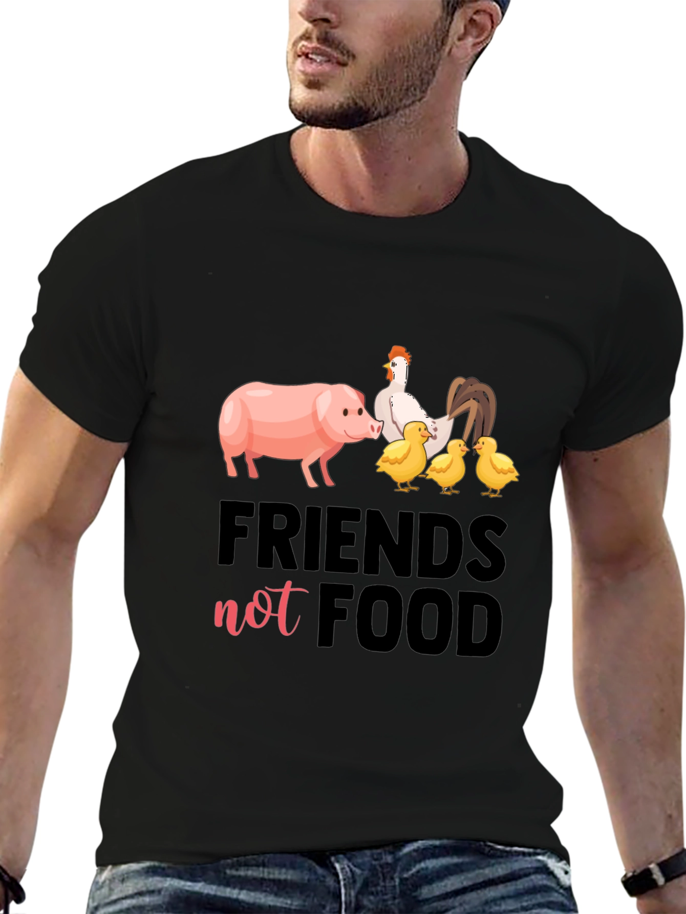 Friends Not Food Vegan T-Shirt