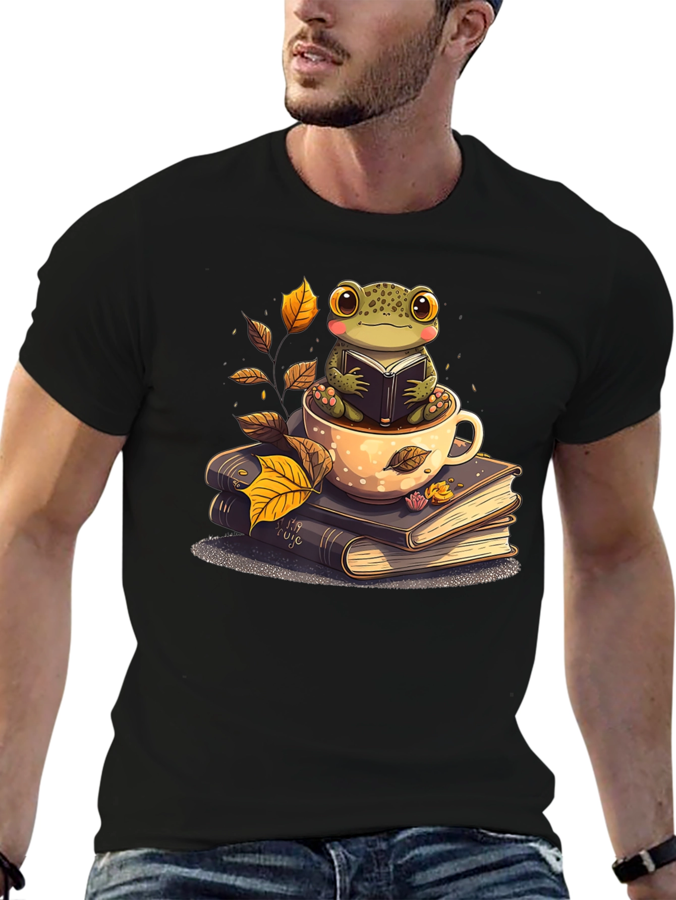 Frog Reading Book T-Shirt