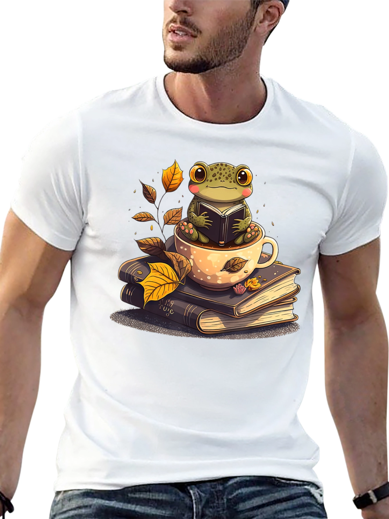 Frog Reading Book T-Shirt