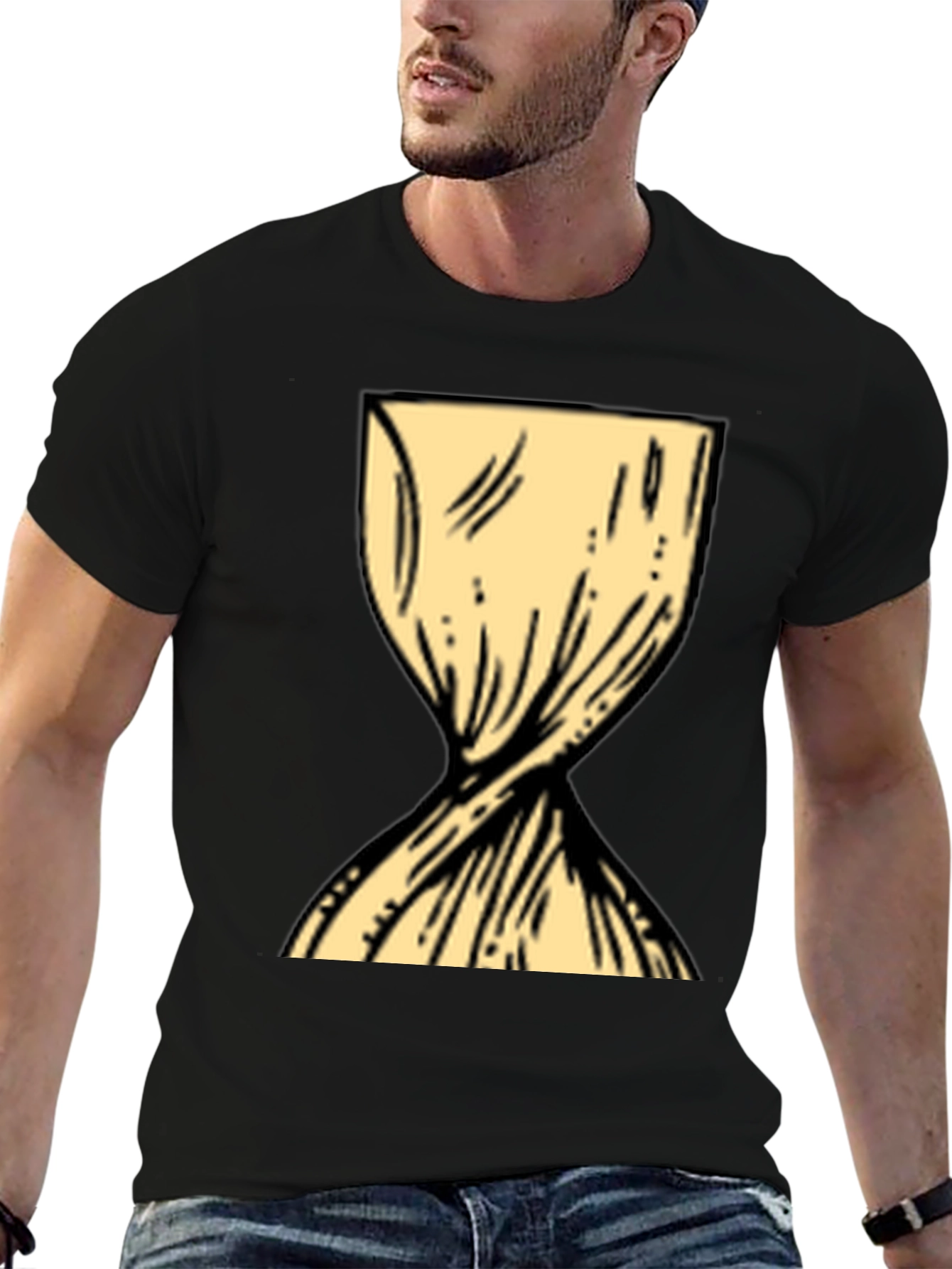 Twisted Hourglass Graphic Tee - Unique Design