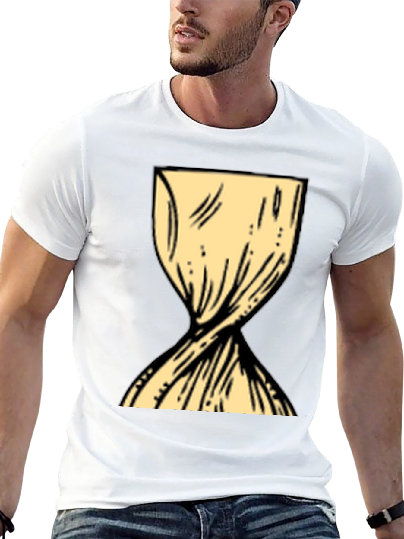 Twisted Hourglass Graphic Tee - Unique Design