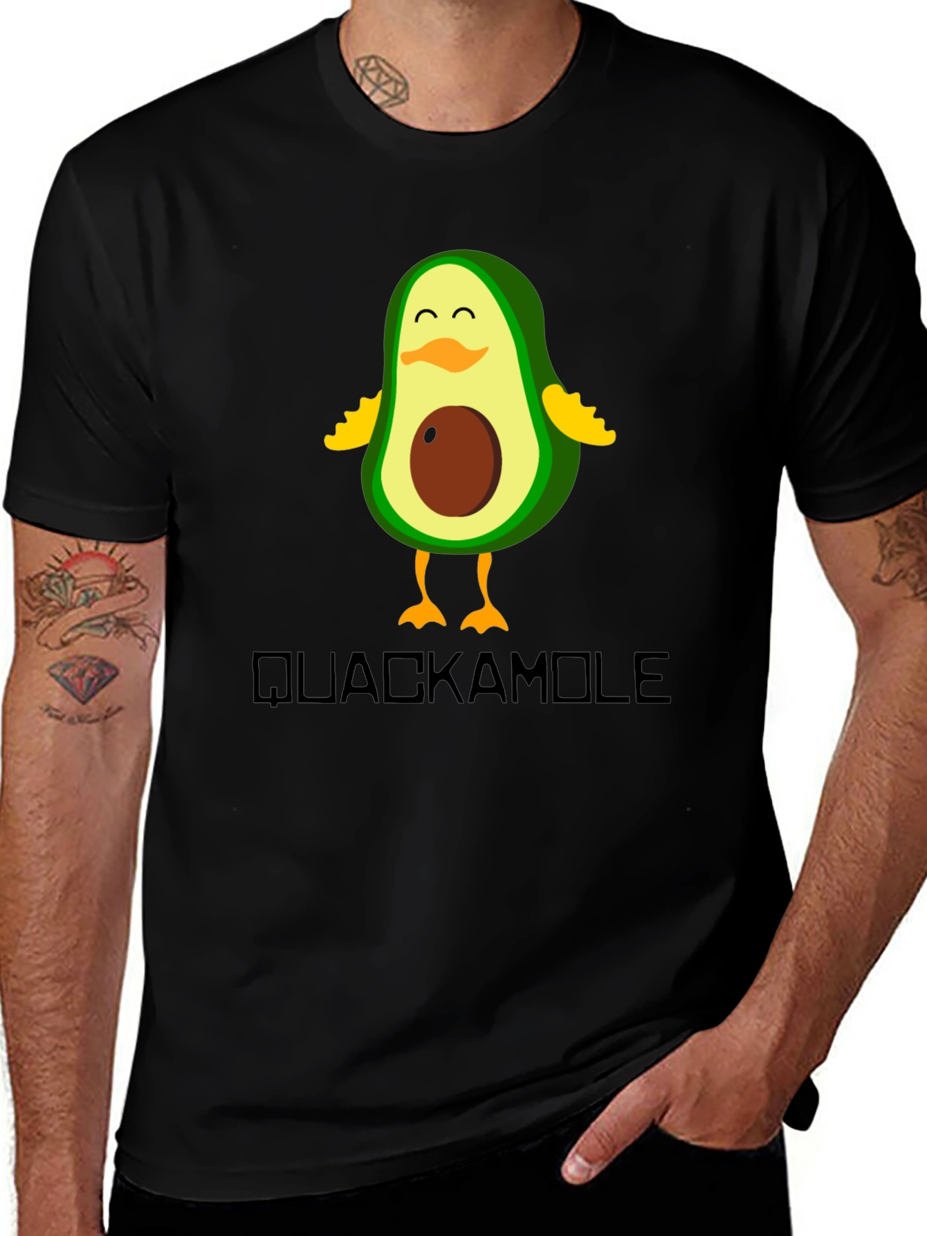 Quackamole Avocado Duck Graphic Tee