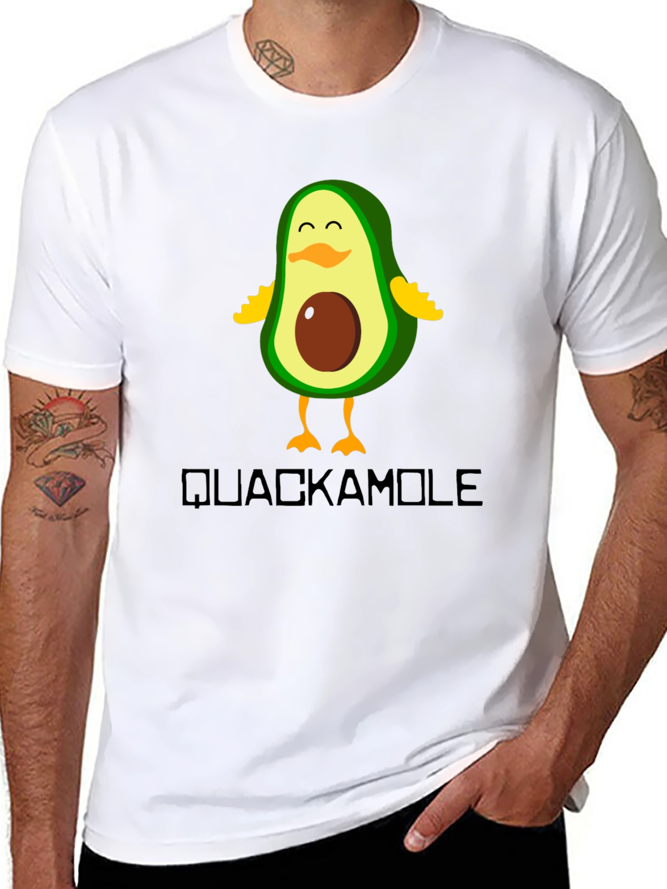 Quackamole Avocado Duck Graphic Tee