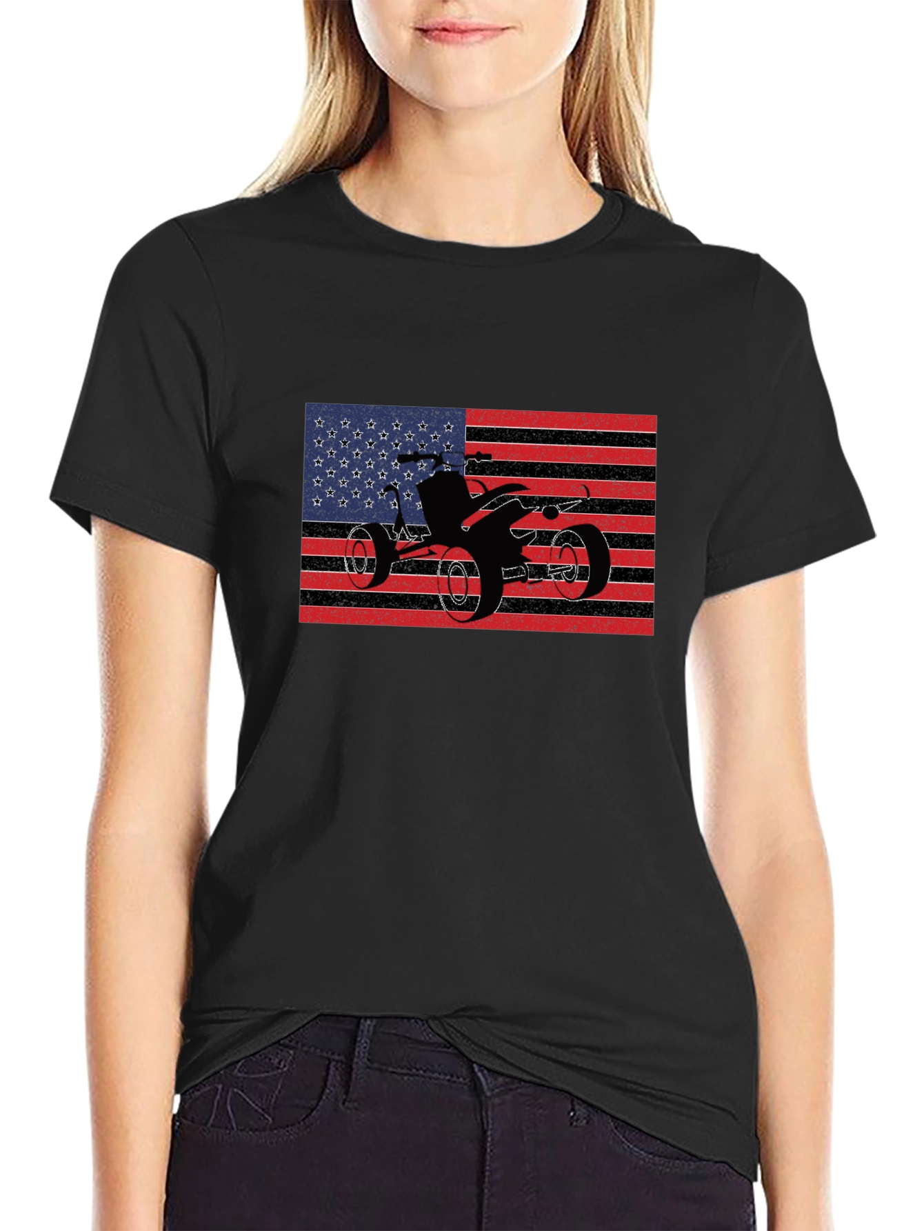 American Flag ATV T-Shirt
