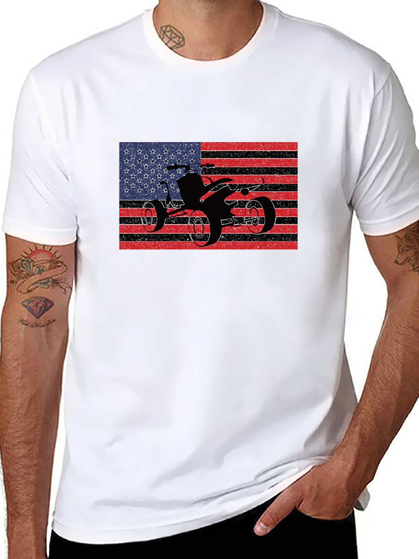 American Flag ATV T-Shirt
