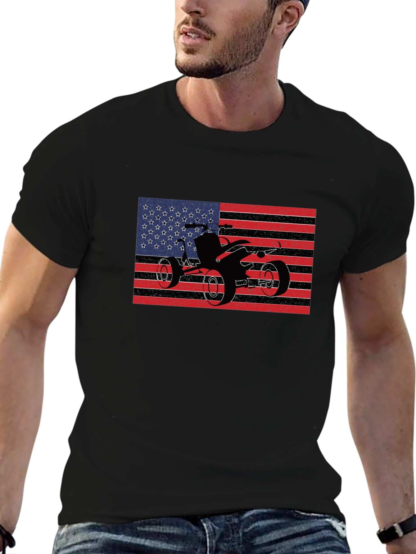 American Flag ATV T-Shirt