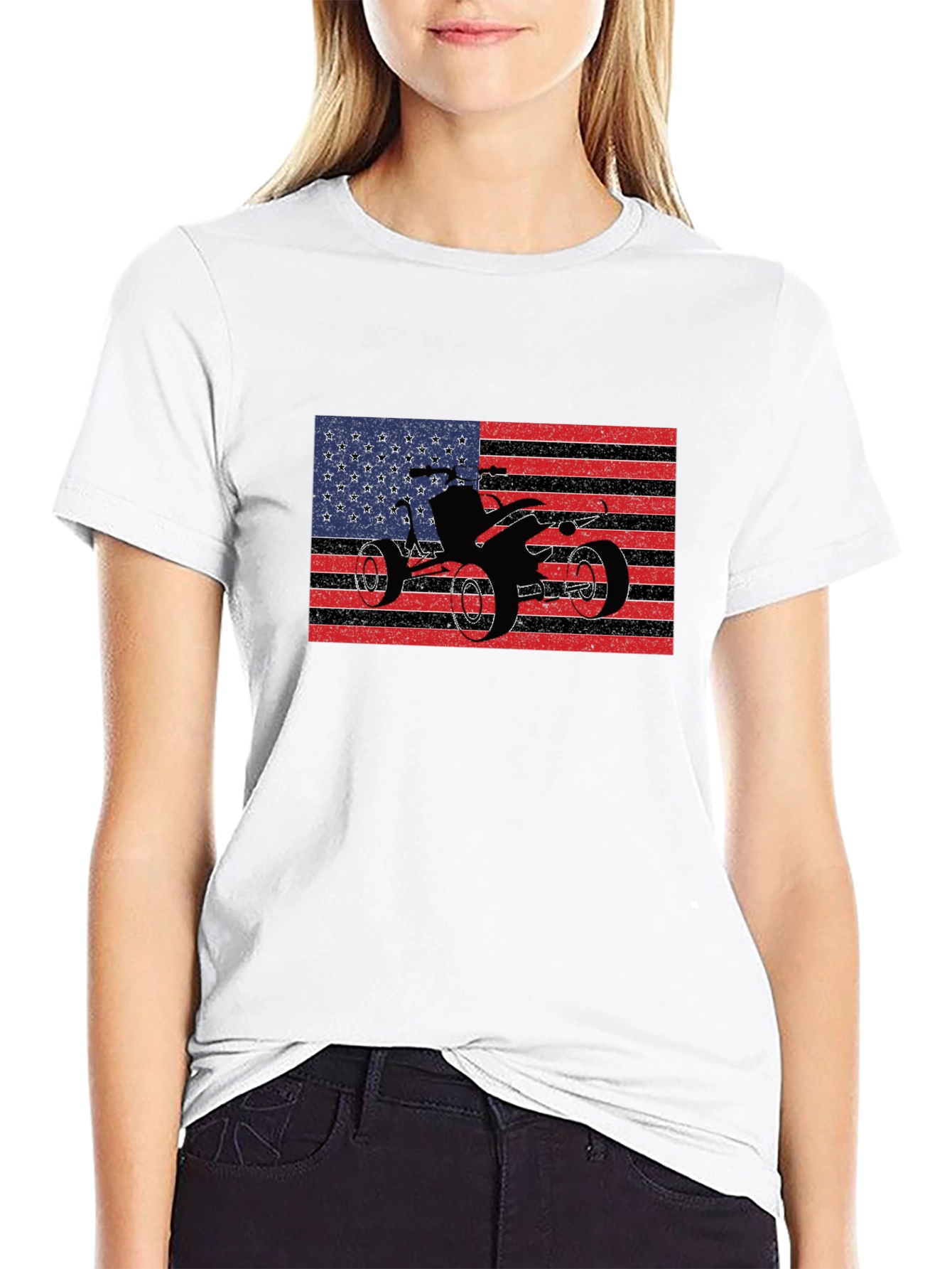 American Flag ATV T-Shirt