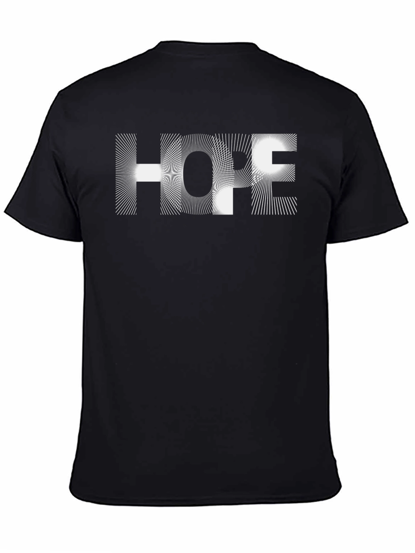 Abstract Hope Graphic Black T-Shirt