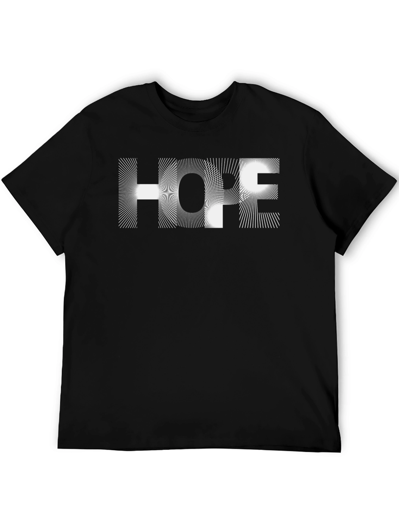 Abstract Hope Graphic Black T-Shirt