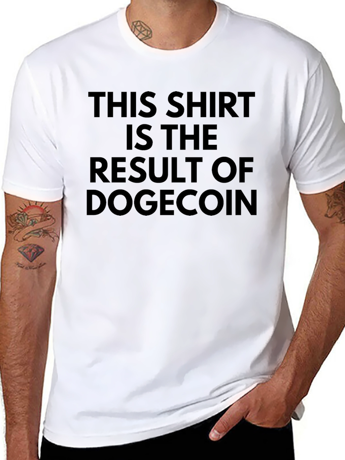 Dogecoin Result Black T-Shirt