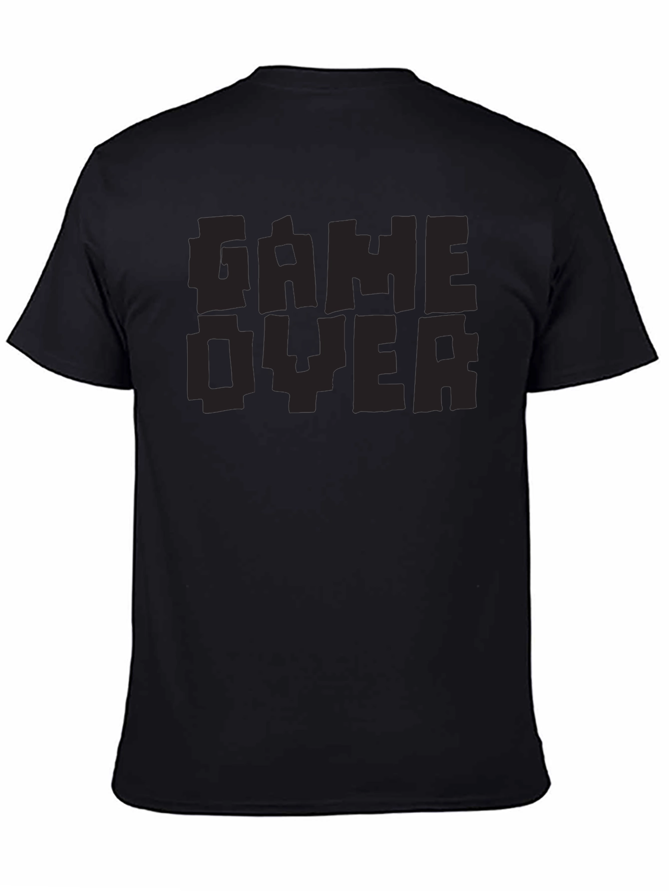 Game Over Pixel Art T-Shirt - Black