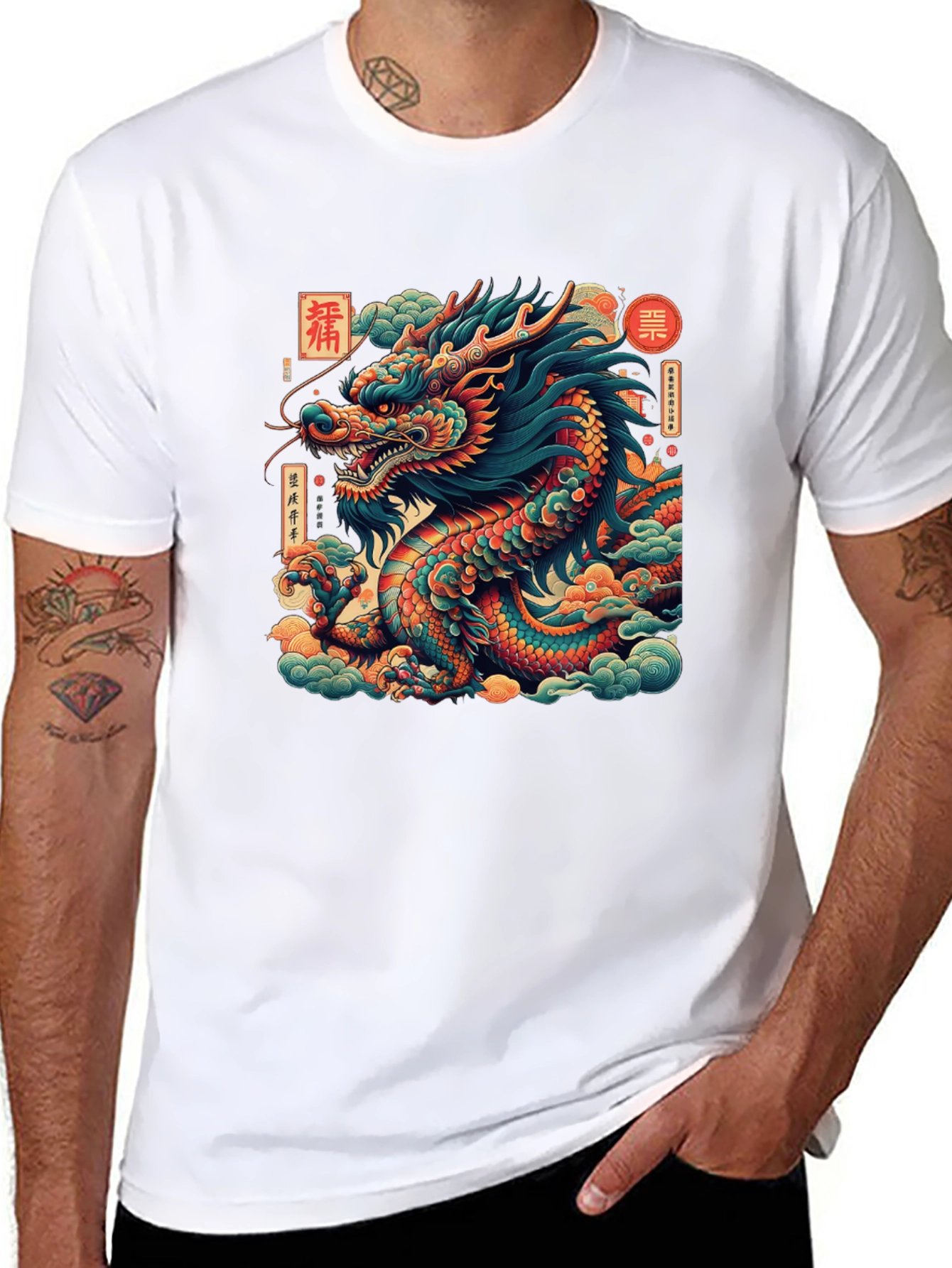 Dragon Graphic Tee - Bold Artistic Statement