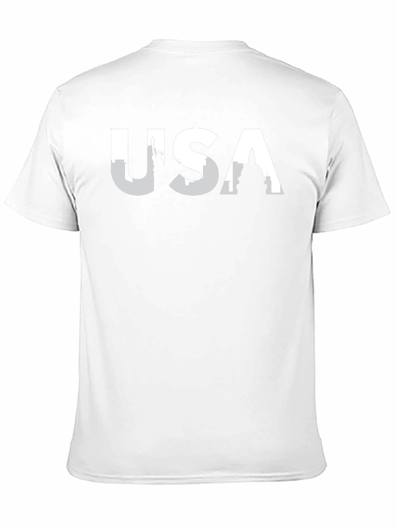 USA Skyline Graphic T-Shirt - Black