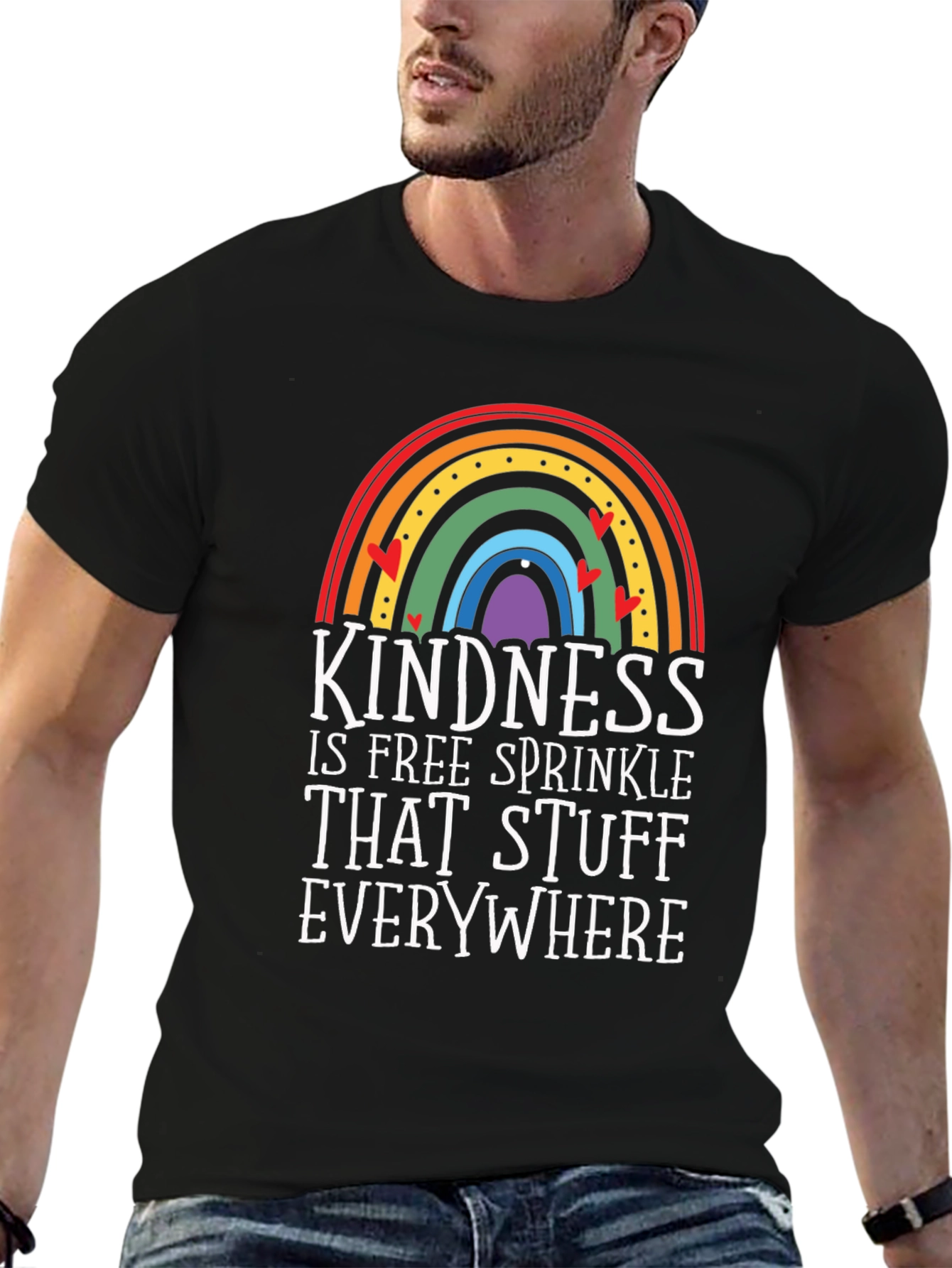 Kindness Rainbow Graphic Tee